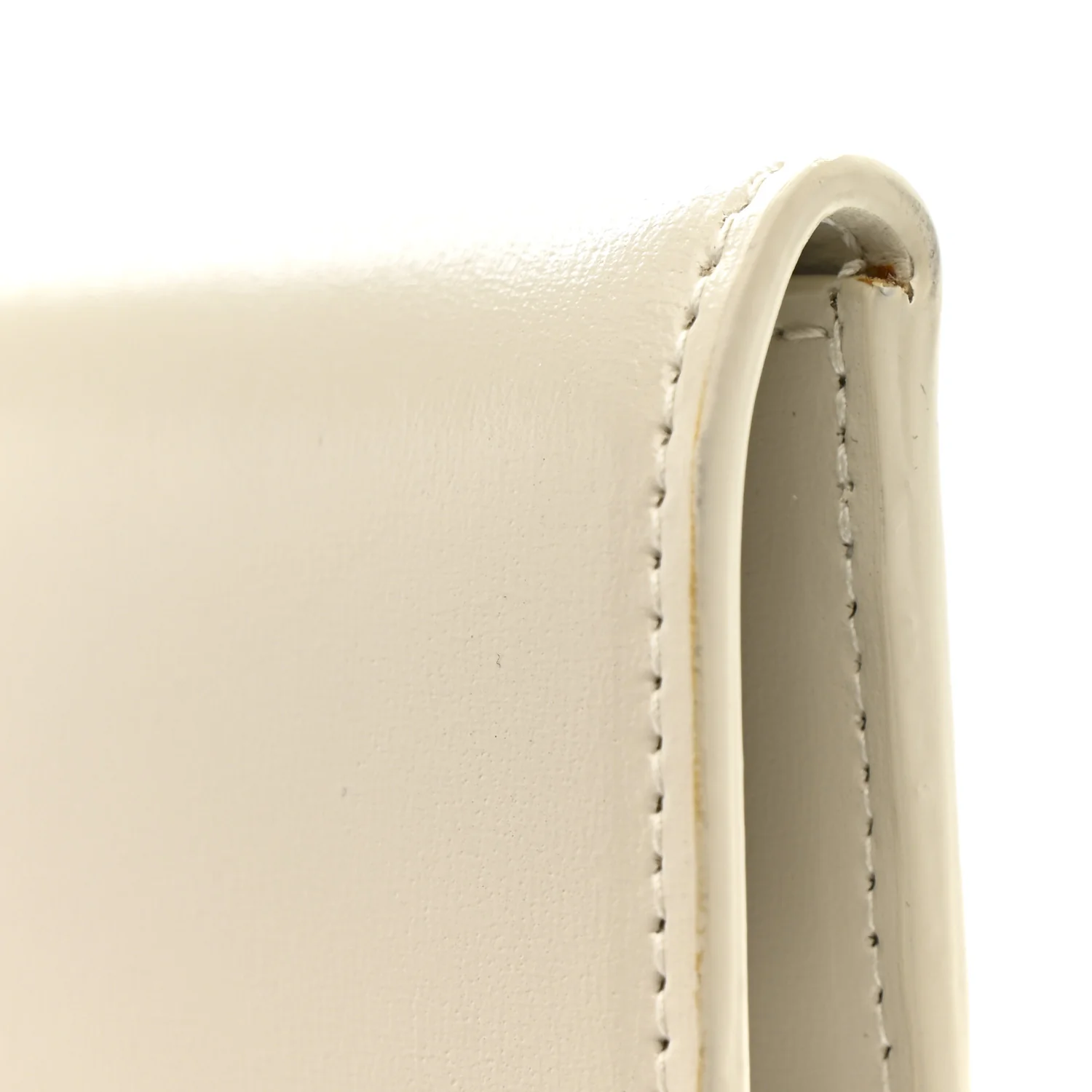 Smooth Shiny Calfskin Uptown Pouch Blanc Vintage - Image 8