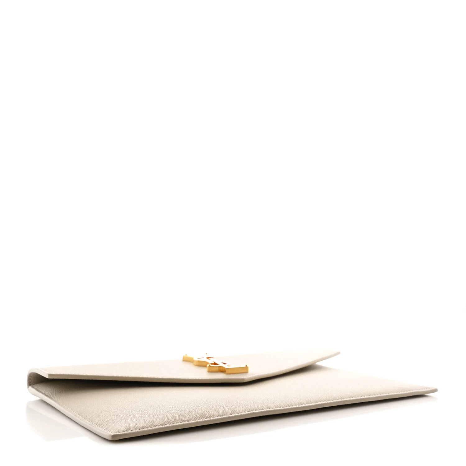 Smooth Shiny Calfskin Uptown Pouch Crema Soft - Image 4
