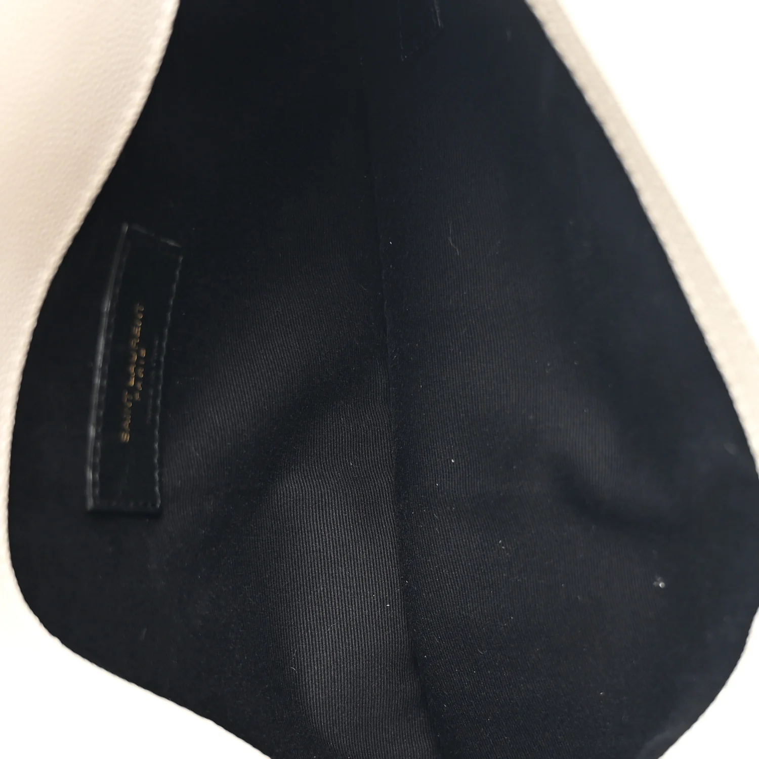 Smooth Shiny Calfskin Uptown Pouch Crema Soft - Image 5