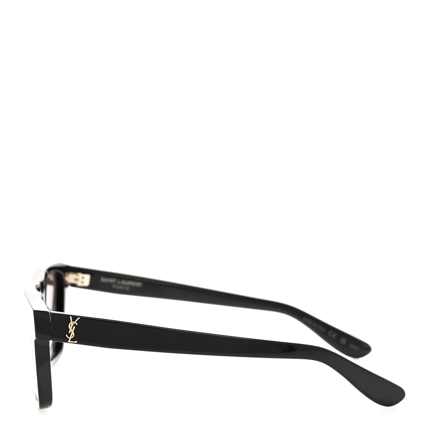 Square Acetate SLM13 Sunglasses Black - Image 3