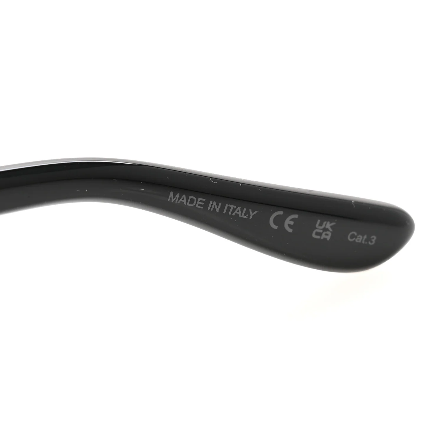 Square Acetate SLM13 Sunglasses Black - Image 6