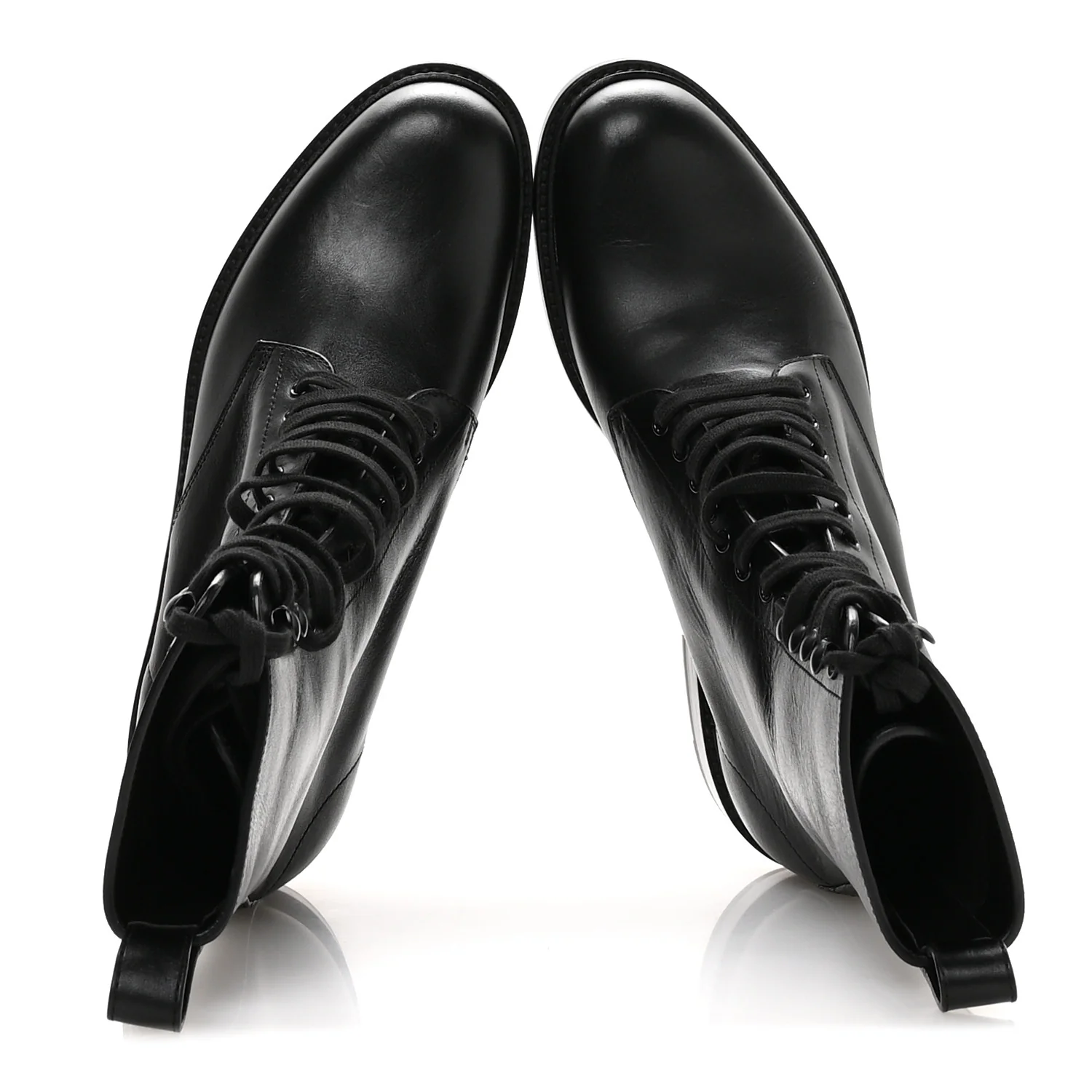 Stalker Lambskin Mens Army 20 Lace Up Boots 40 Black - Image 2