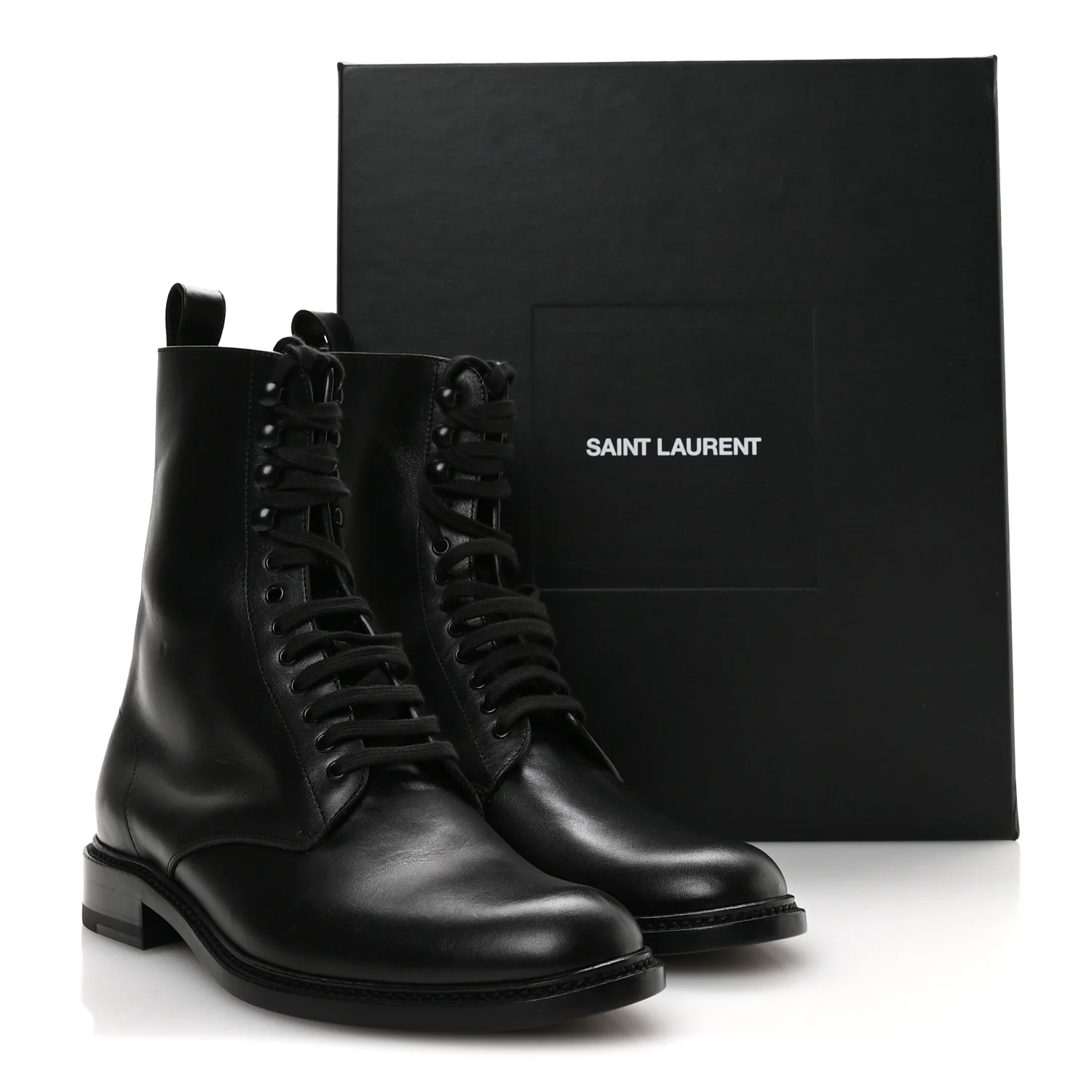 Stalker Lambskin Mens Army 20 Lace Up Boots 40 Black - Image 9