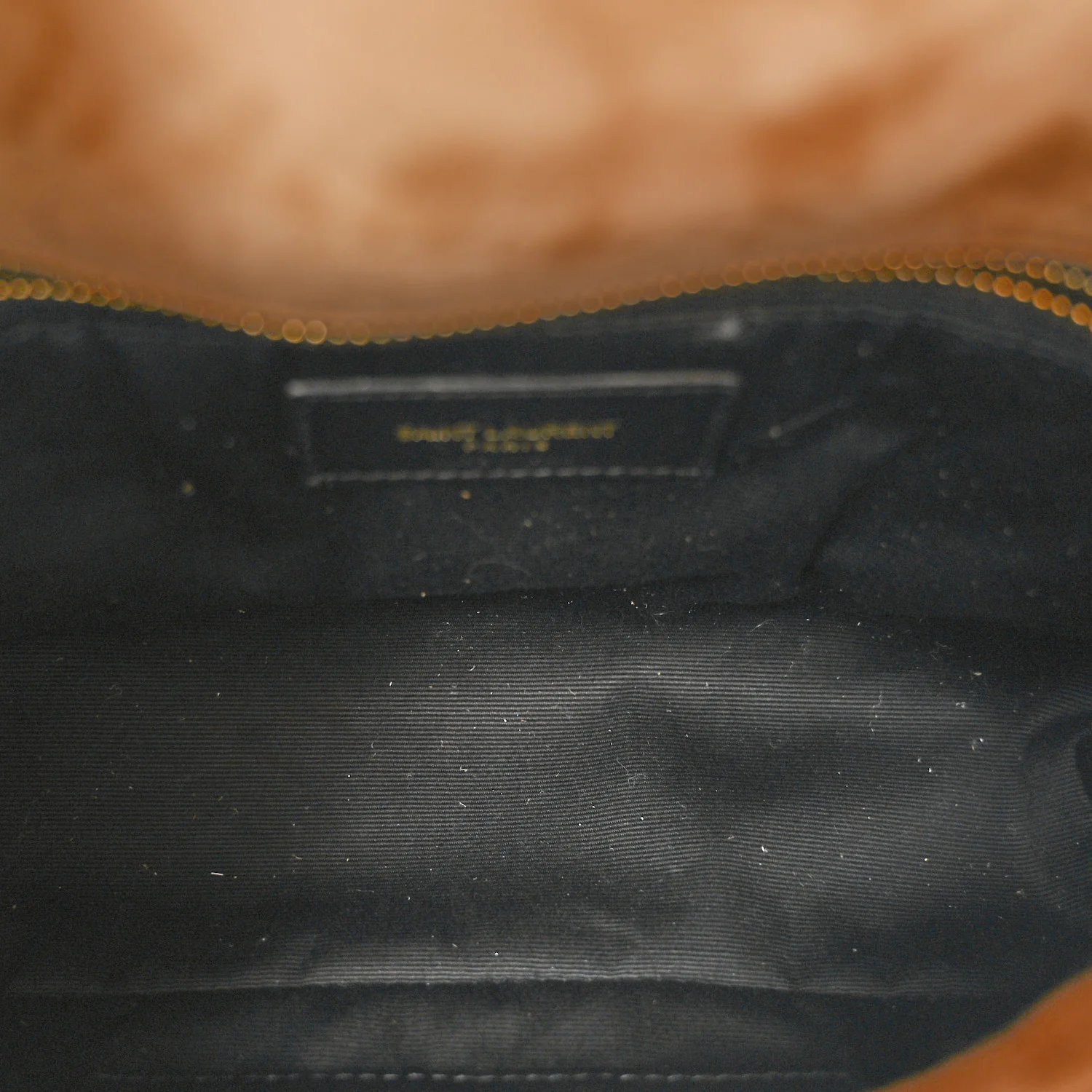 Suede Calfskin Quilted Toy Loulou Puffer Monogram Chain Satchel Golden Leaf - Image 5