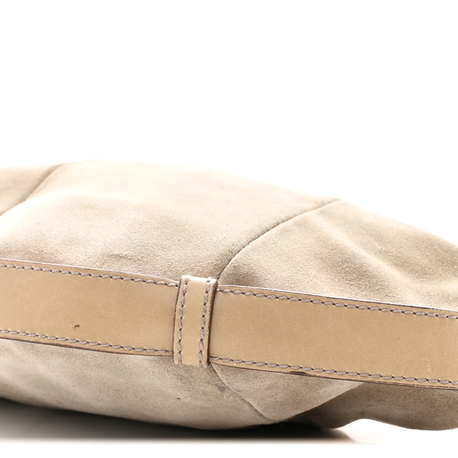 Suede Calfskin Small Hobo Beige - Image 10