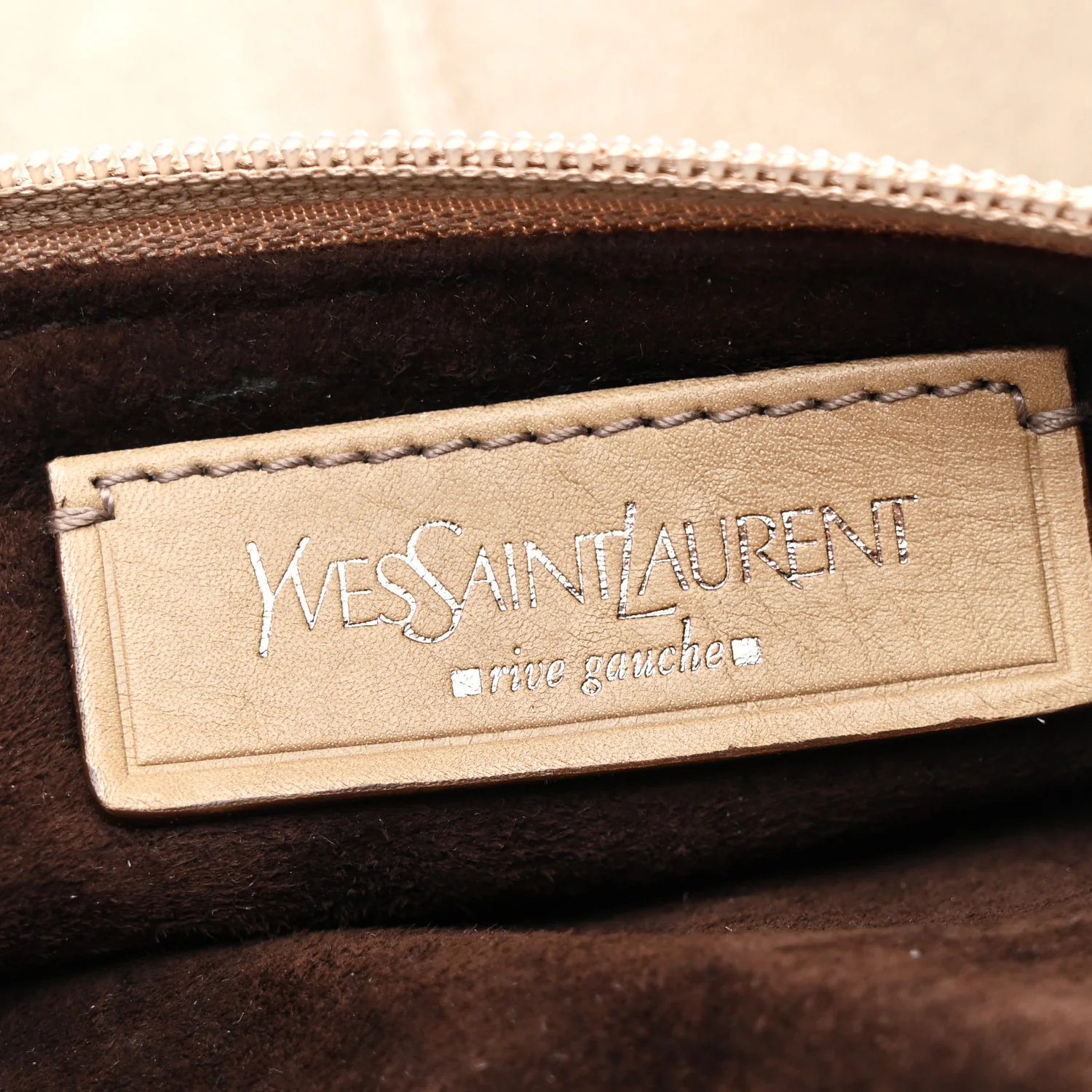 Suede Calfskin Small Hobo Beige - Image 6