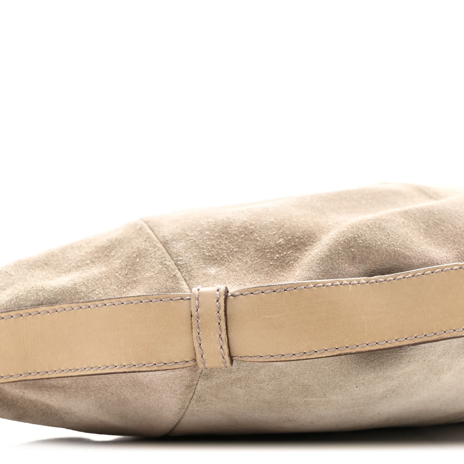 Suede Calfskin Small Hobo Beige - Image 9