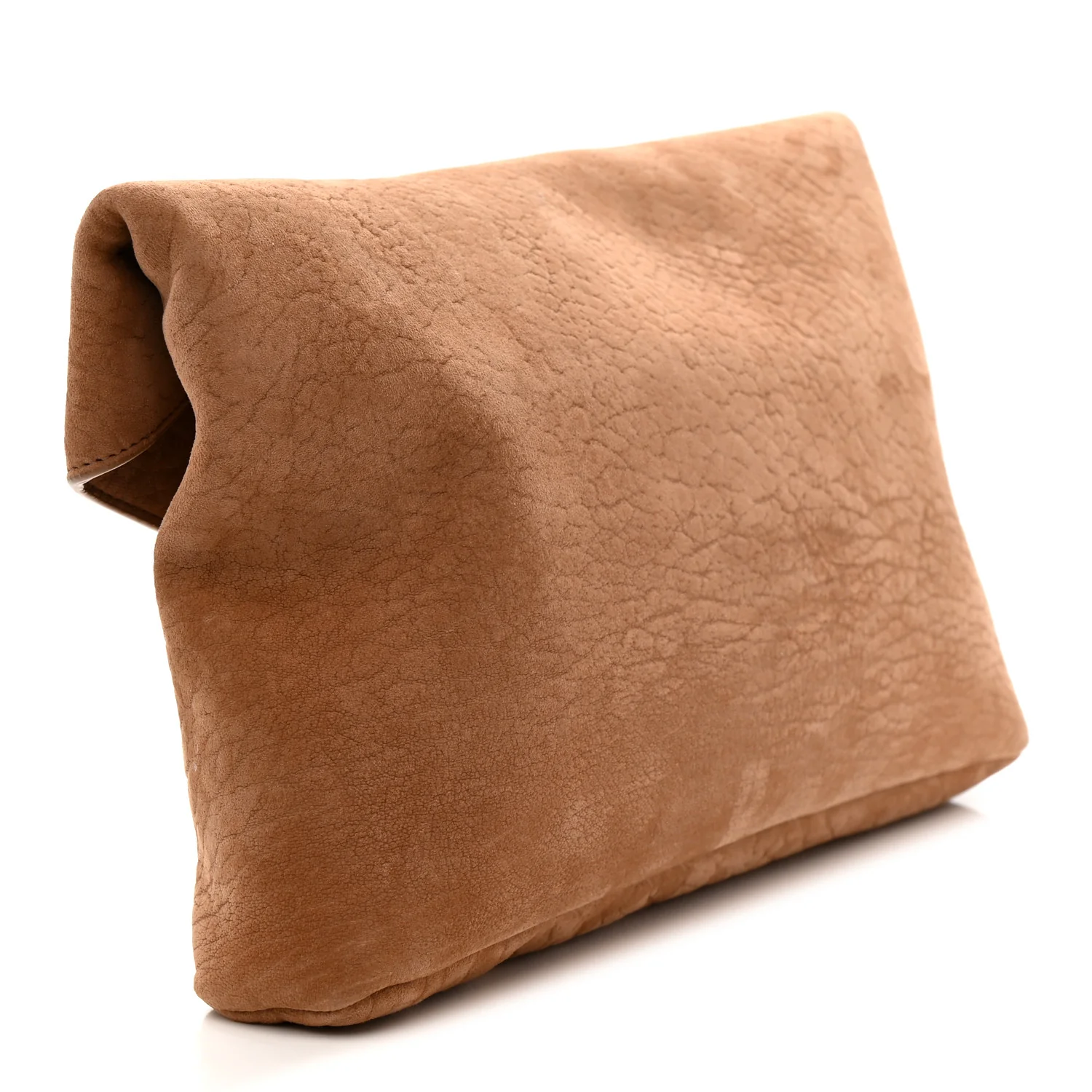 Suede Large Cassandre Envelope Pouch Golden Leaf - Image 3