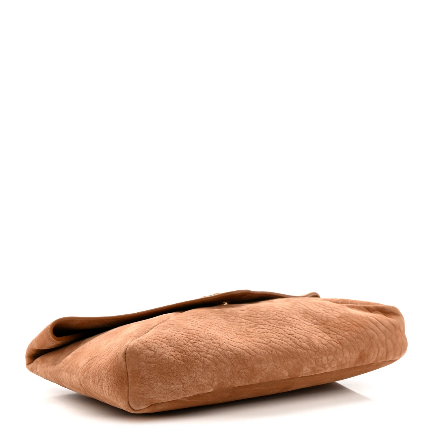 Suede Large Cassandre Envelope Pouch Golden Leaf - Image 4