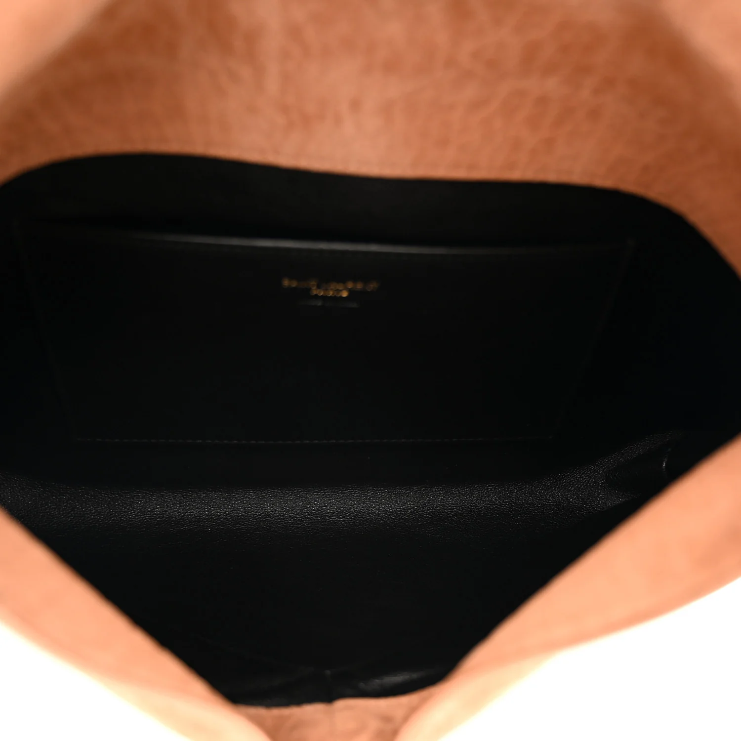 Suede Large Cassandre Envelope Pouch Golden Leaf - Image 5