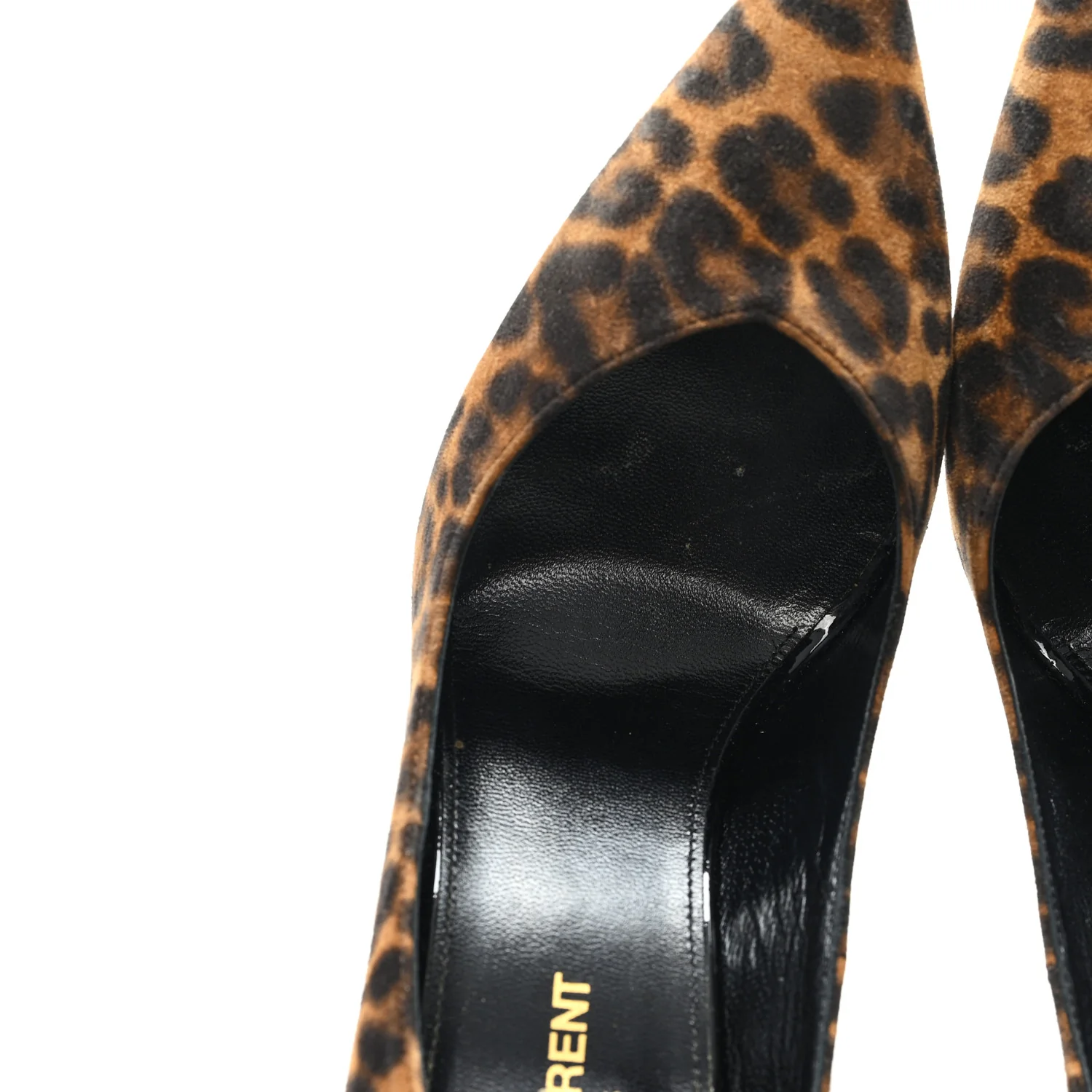 Suede Leopard Printed Anja Pumps 37.5 Natural Coffee - Image 10