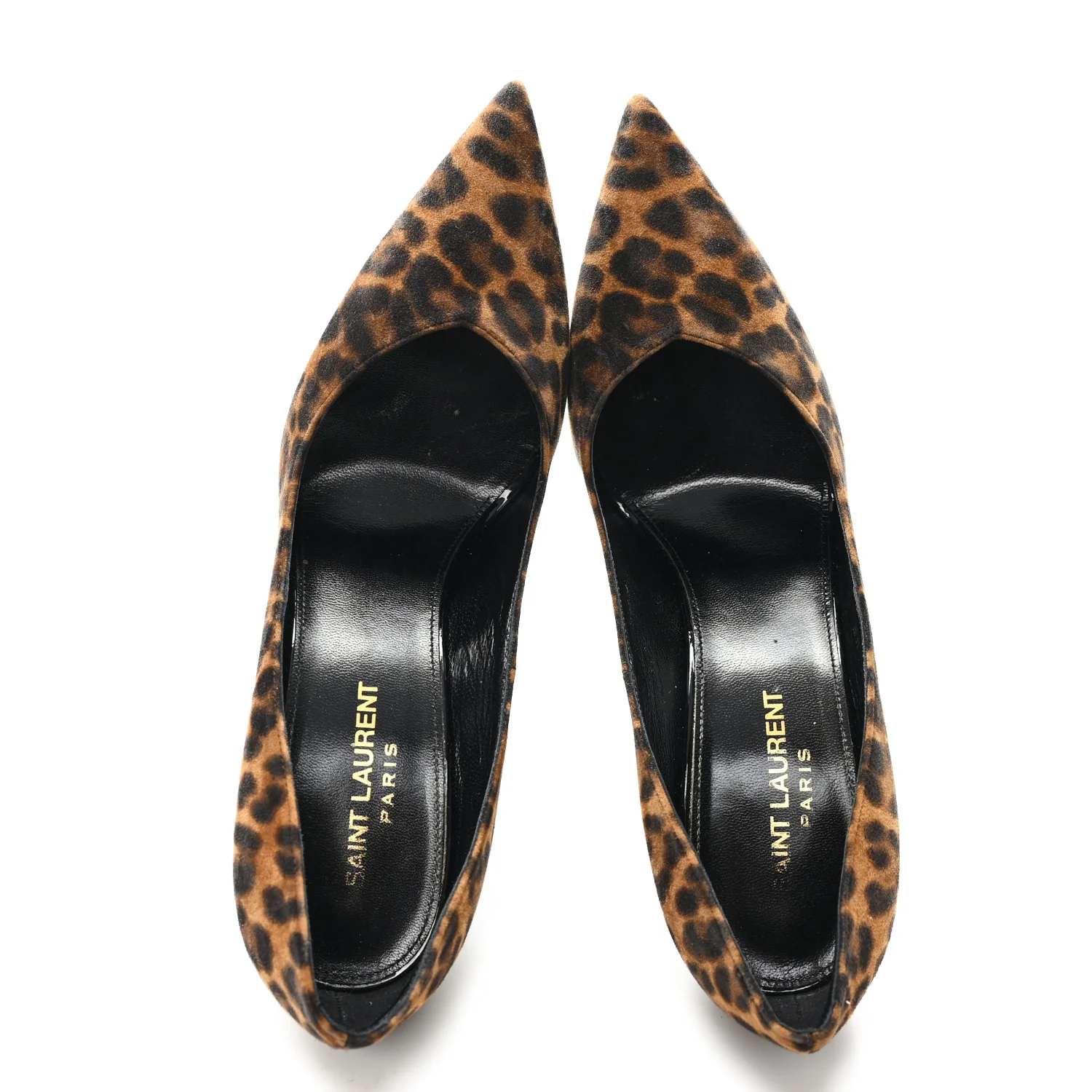 Suede Leopard Printed Anja Pumps 37.5 Natural Coffee - Image 2