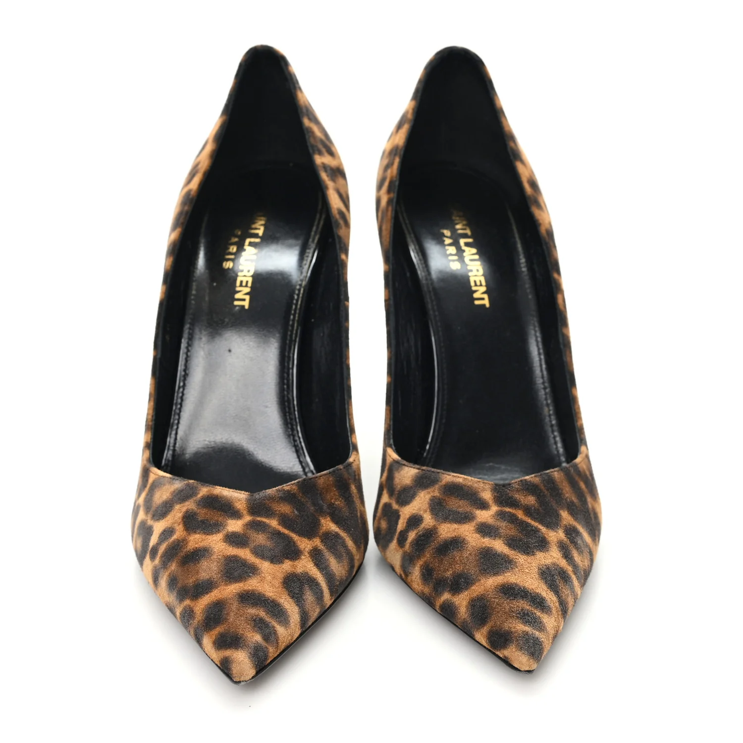 Suede Leopard Printed Anja Pumps 37.5 Natural Coffee - Image 3