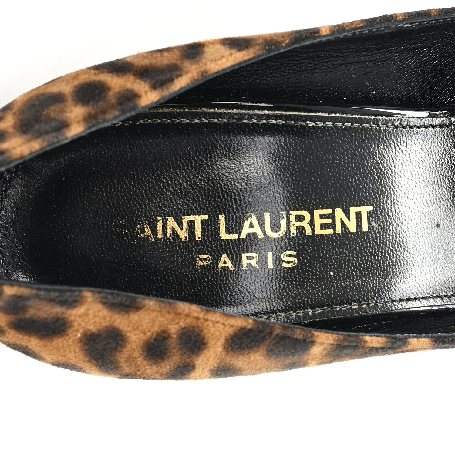 Suede Leopard Printed Anja Pumps 37.5 Natural Coffee - Image 8