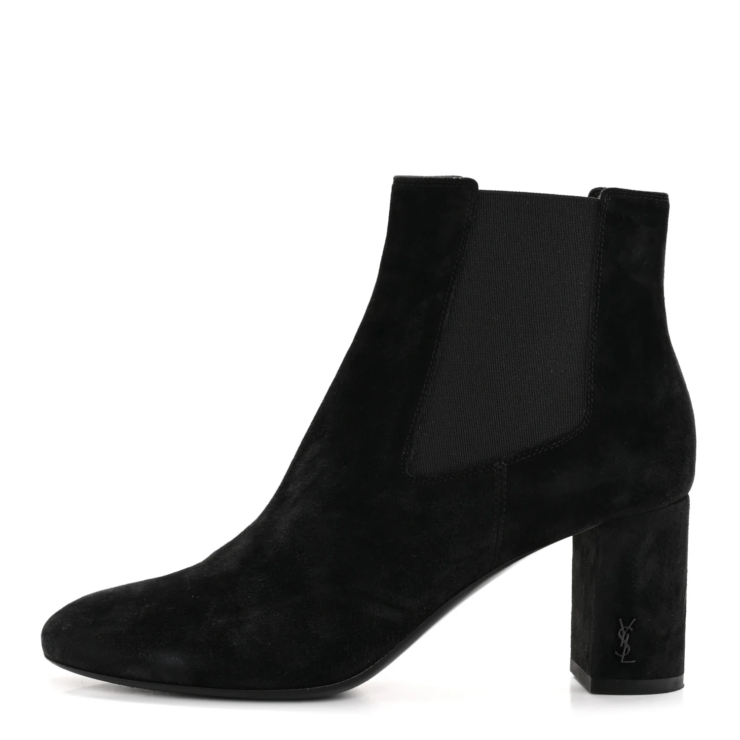 Suede Loulou Pin Booties 36 Black - Image 2