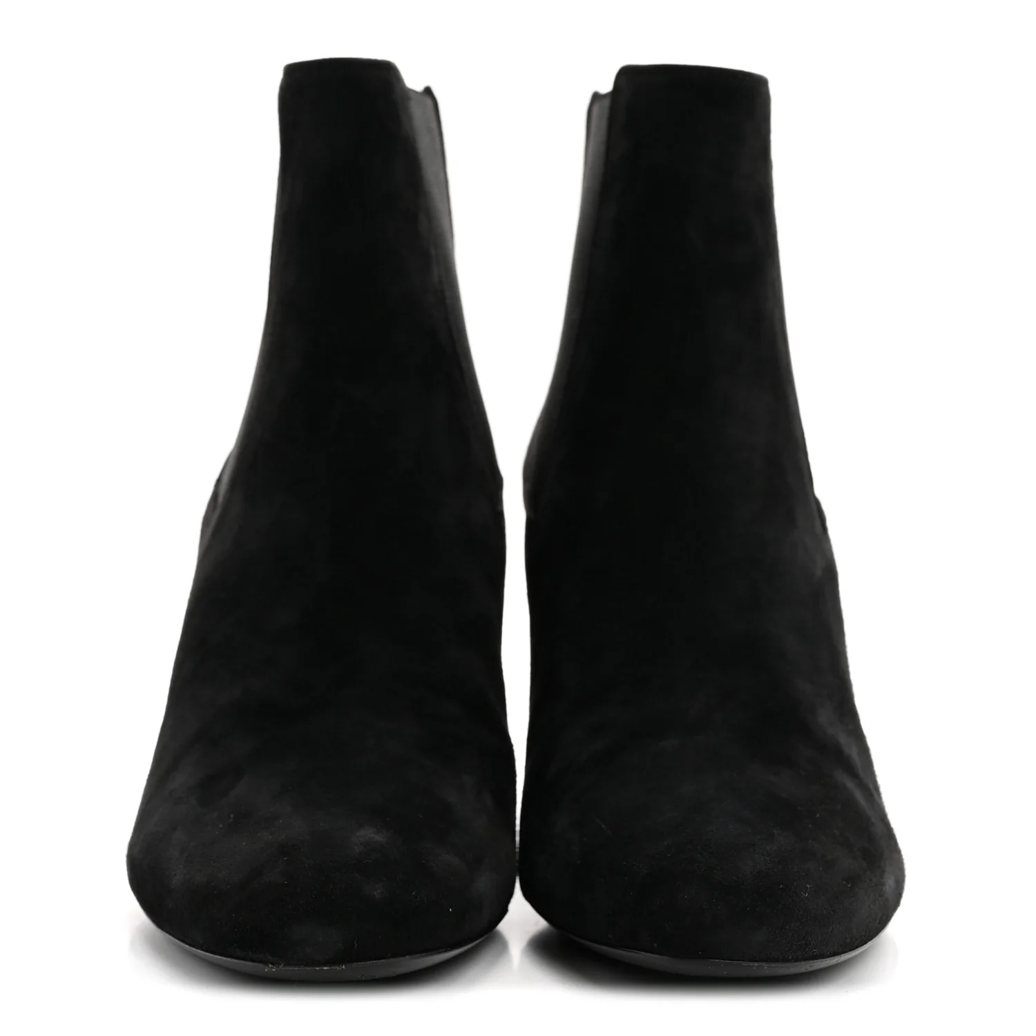 Suede Loulou Pin Booties 36 Black - Image 6