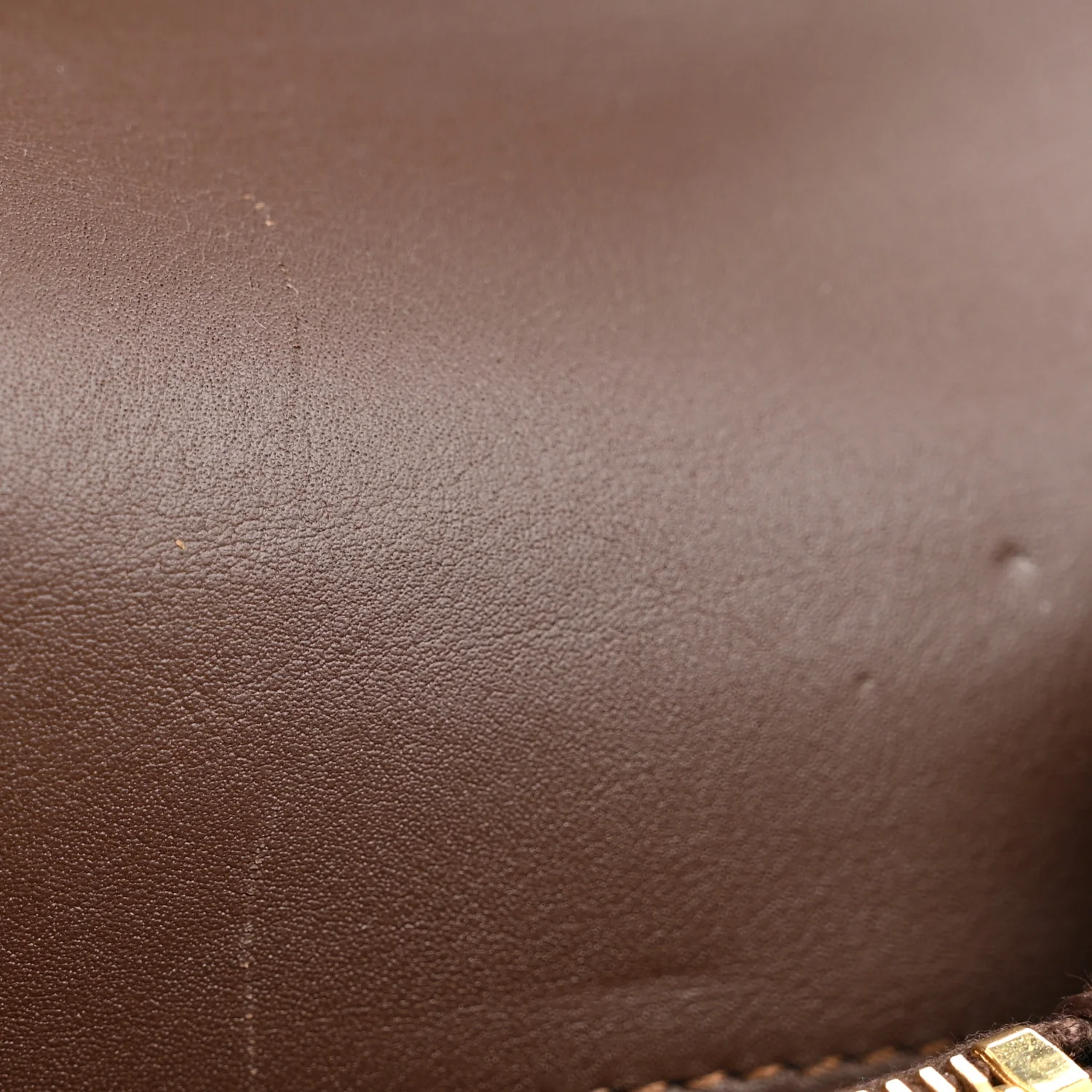 Suede Matelasse Chevron Monogram Medium College Bag Bark Brown - Image 10