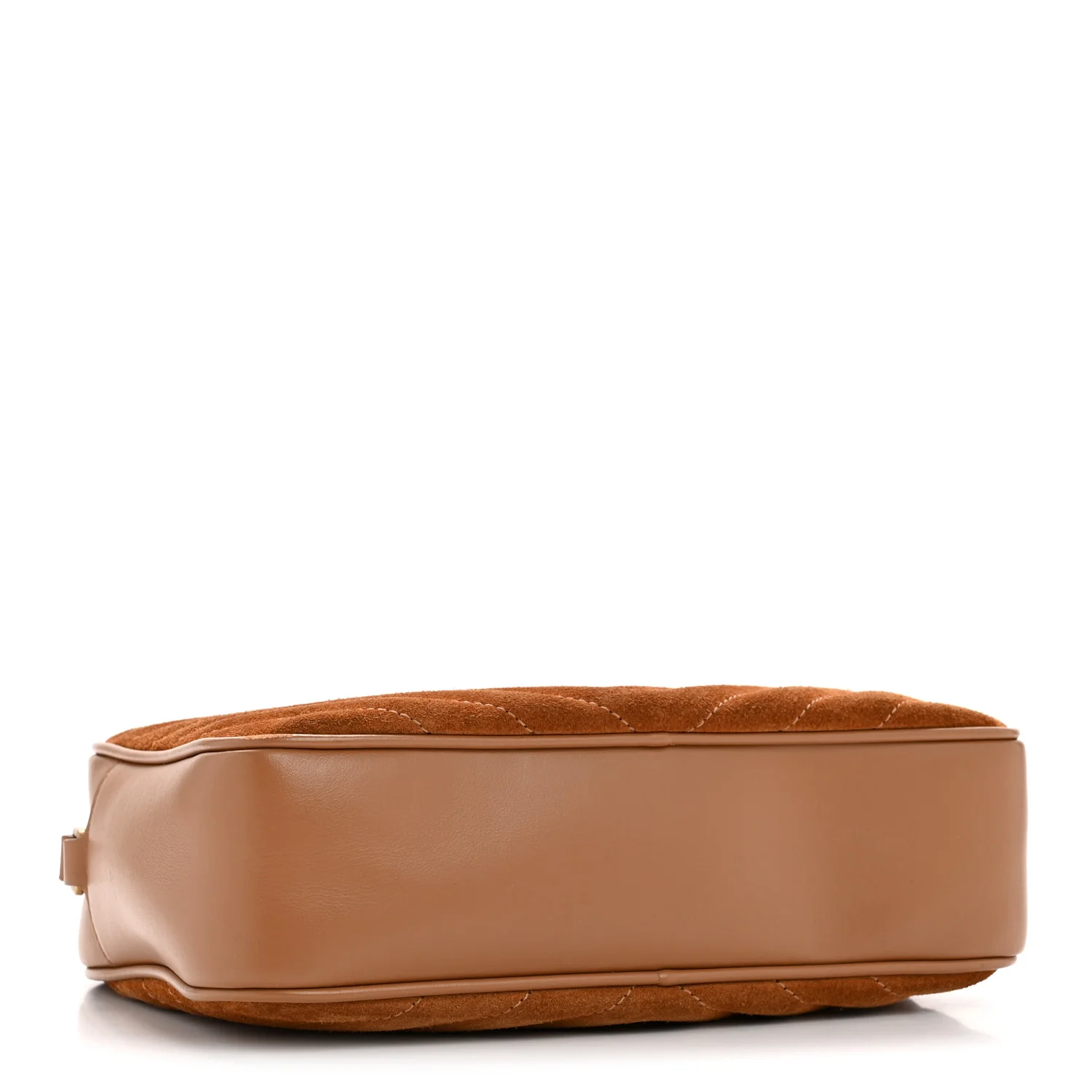 Suede Matelasse Monogram Lou Camera Bag Cinnamon - Image 4