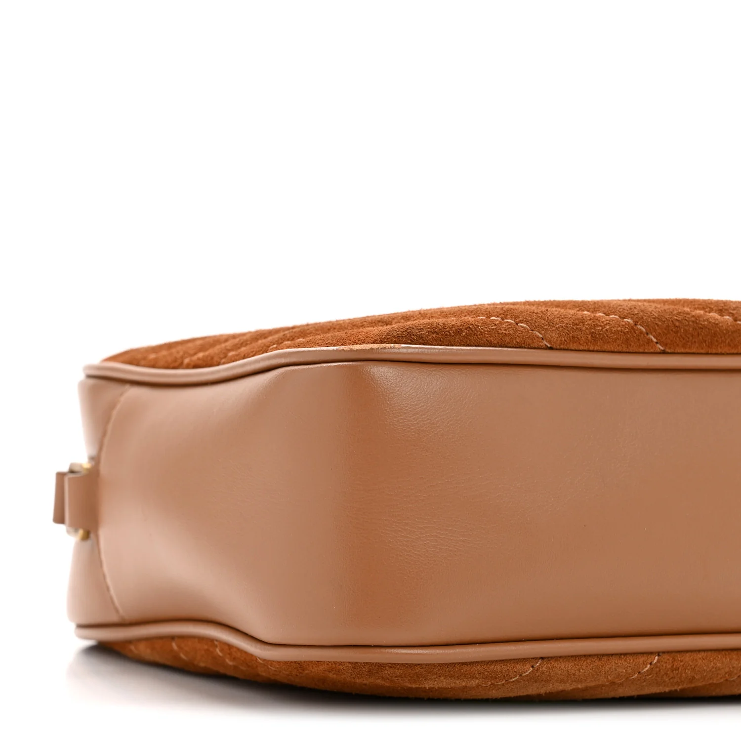 Suede Matelasse Monogram Lou Camera Bag Cinnamon - Image 9