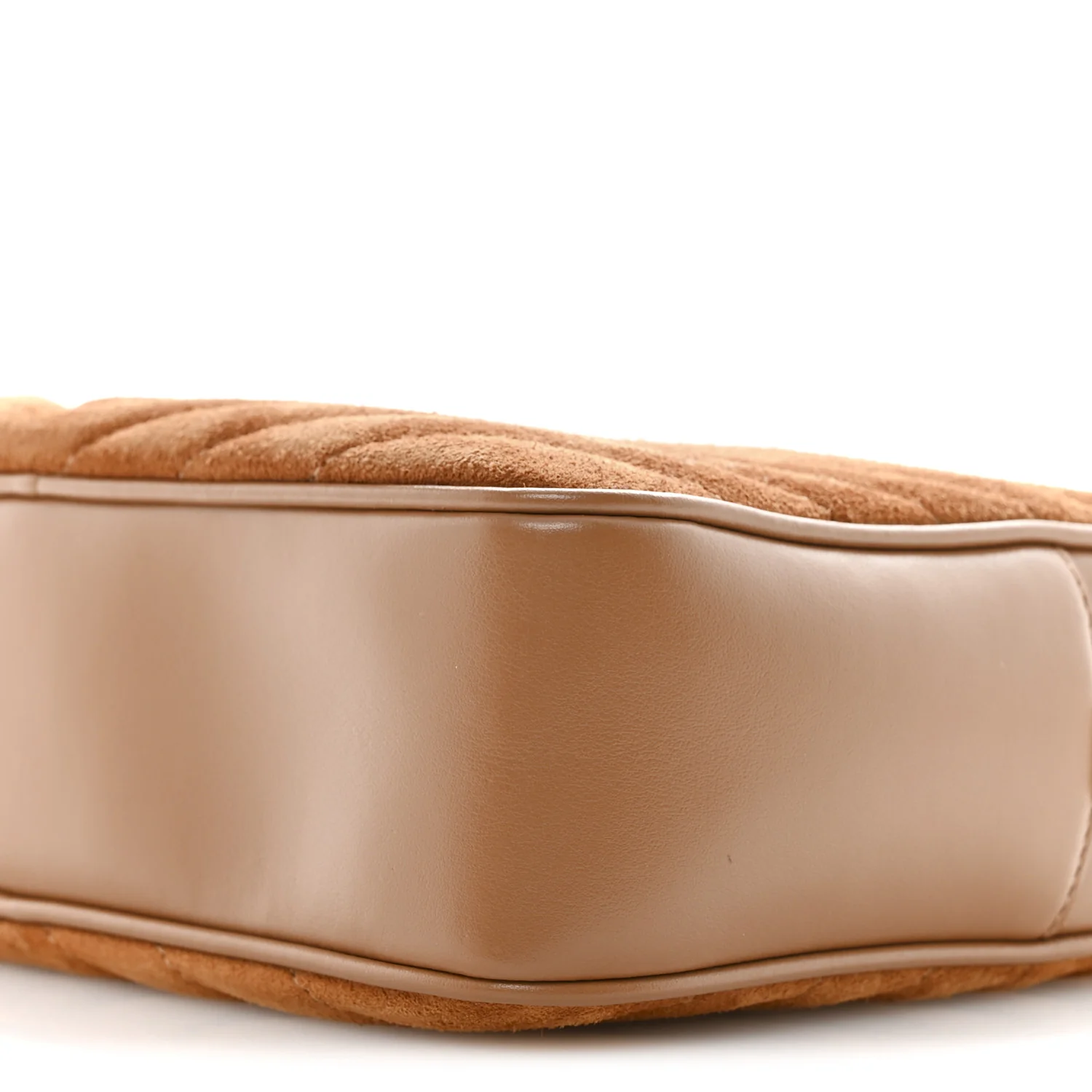 Suede Matelasse Monogram Lou Camera Bag Cinnamon - Image 10