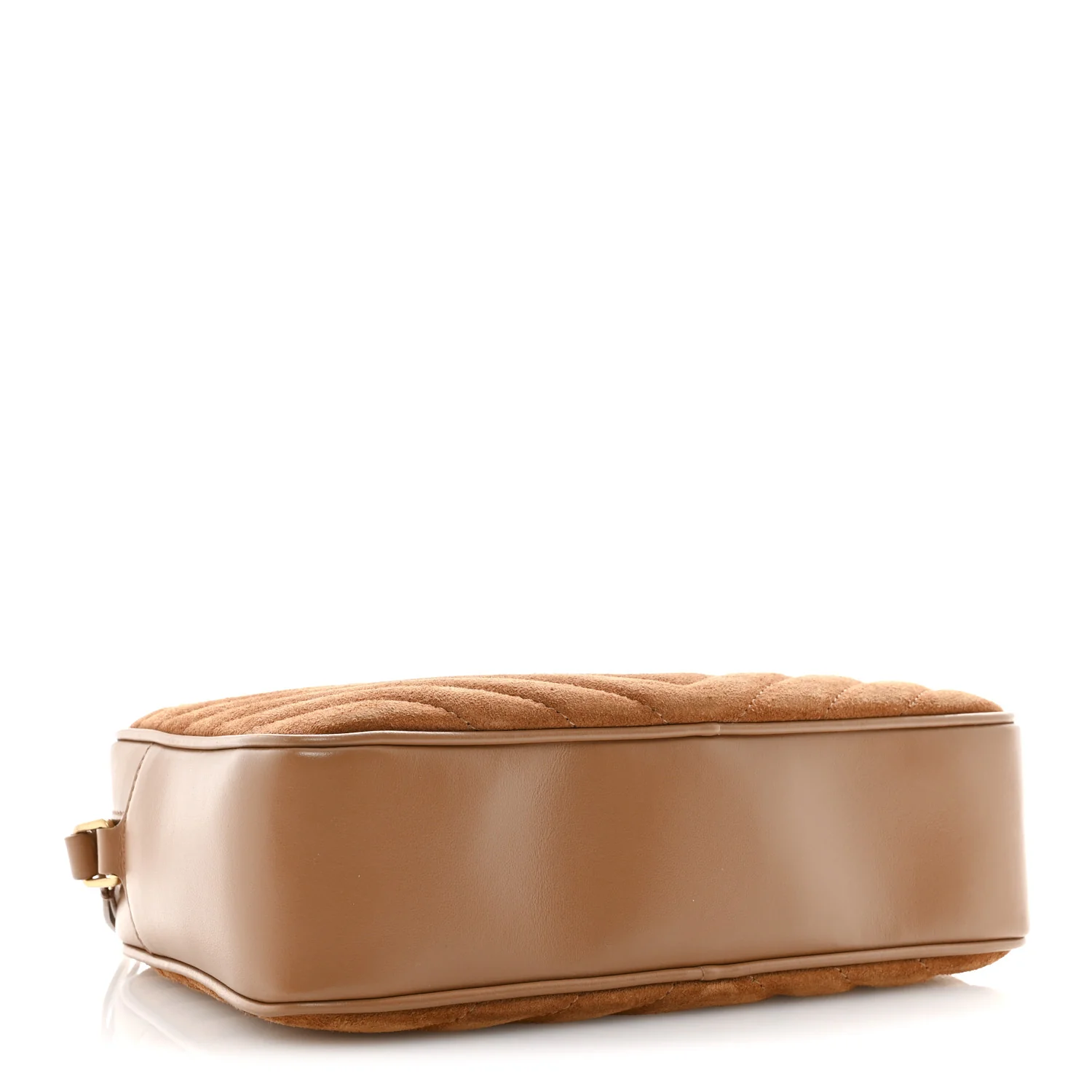 Suede Matelasse Monogram Lou Camera Bag Cinnamon - Image 4