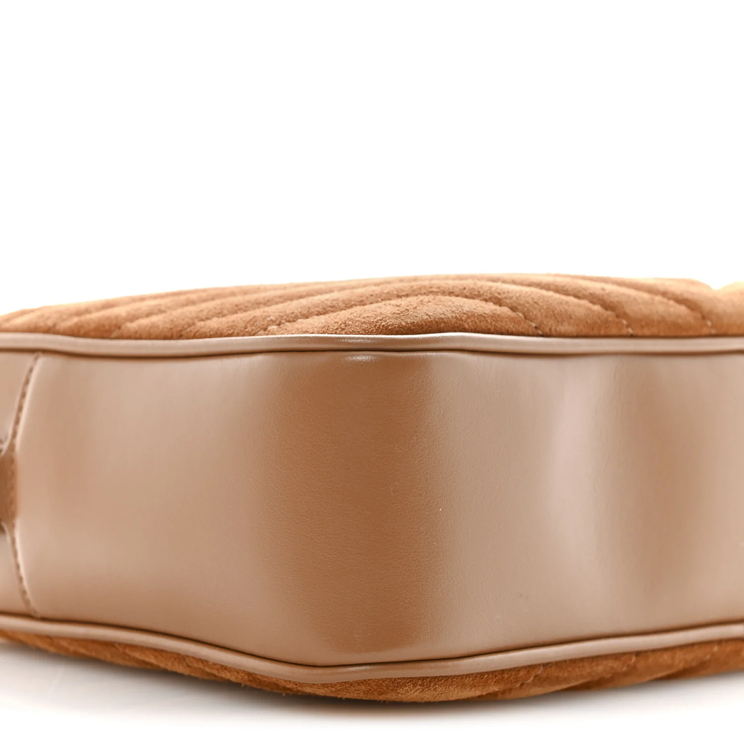 Suede Matelasse Monogram Lou Camera Bag Cinnamon - Image 9