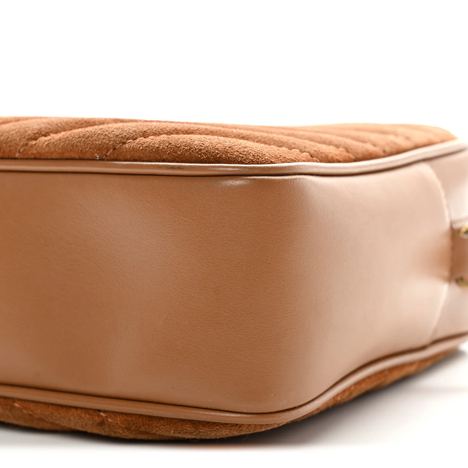 Suede Matelasse Monogram Lou Camera Bag Cinnamon - Image 10