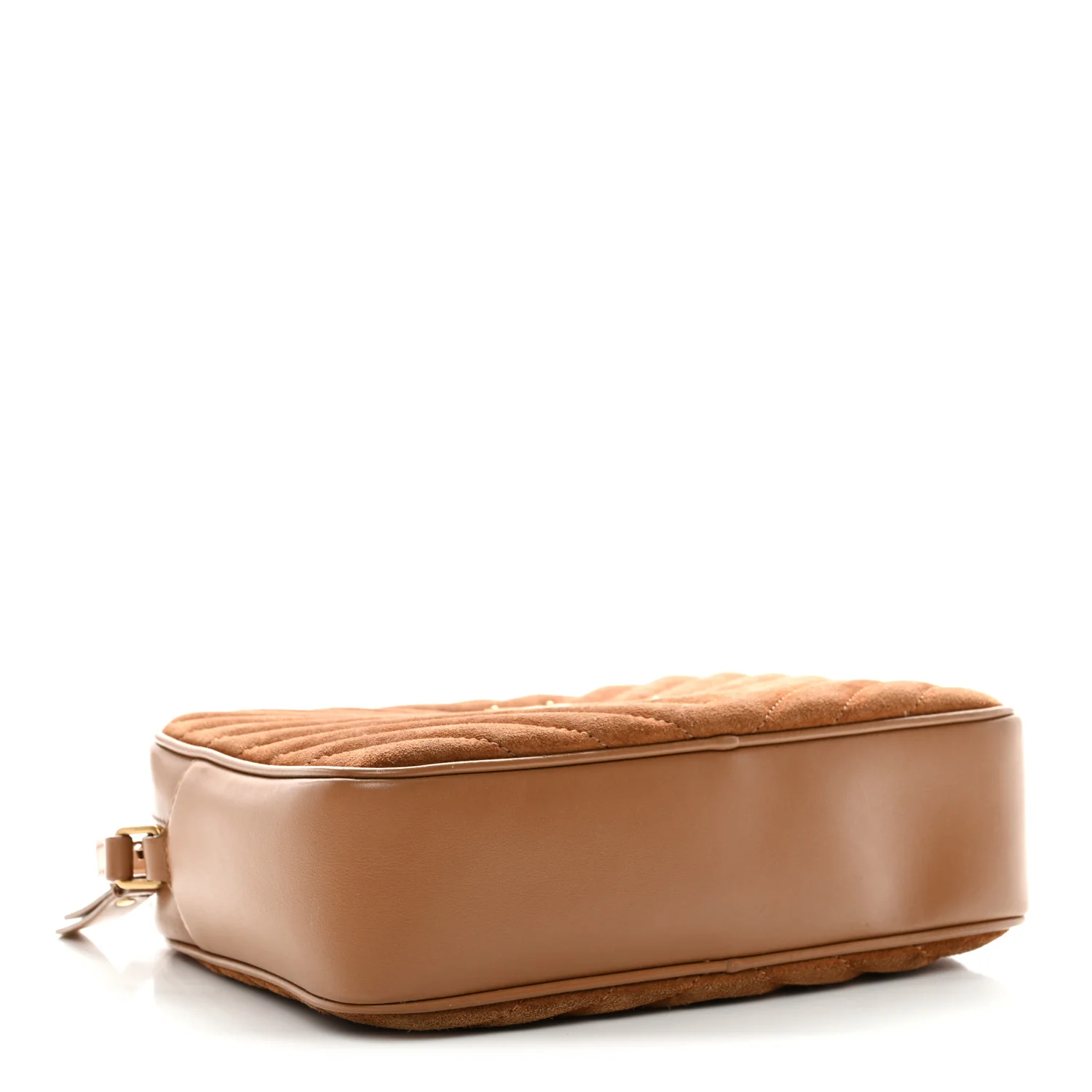 Suede Matelasse Monogram Lou Camera Bag Cinnamon - Image 4
