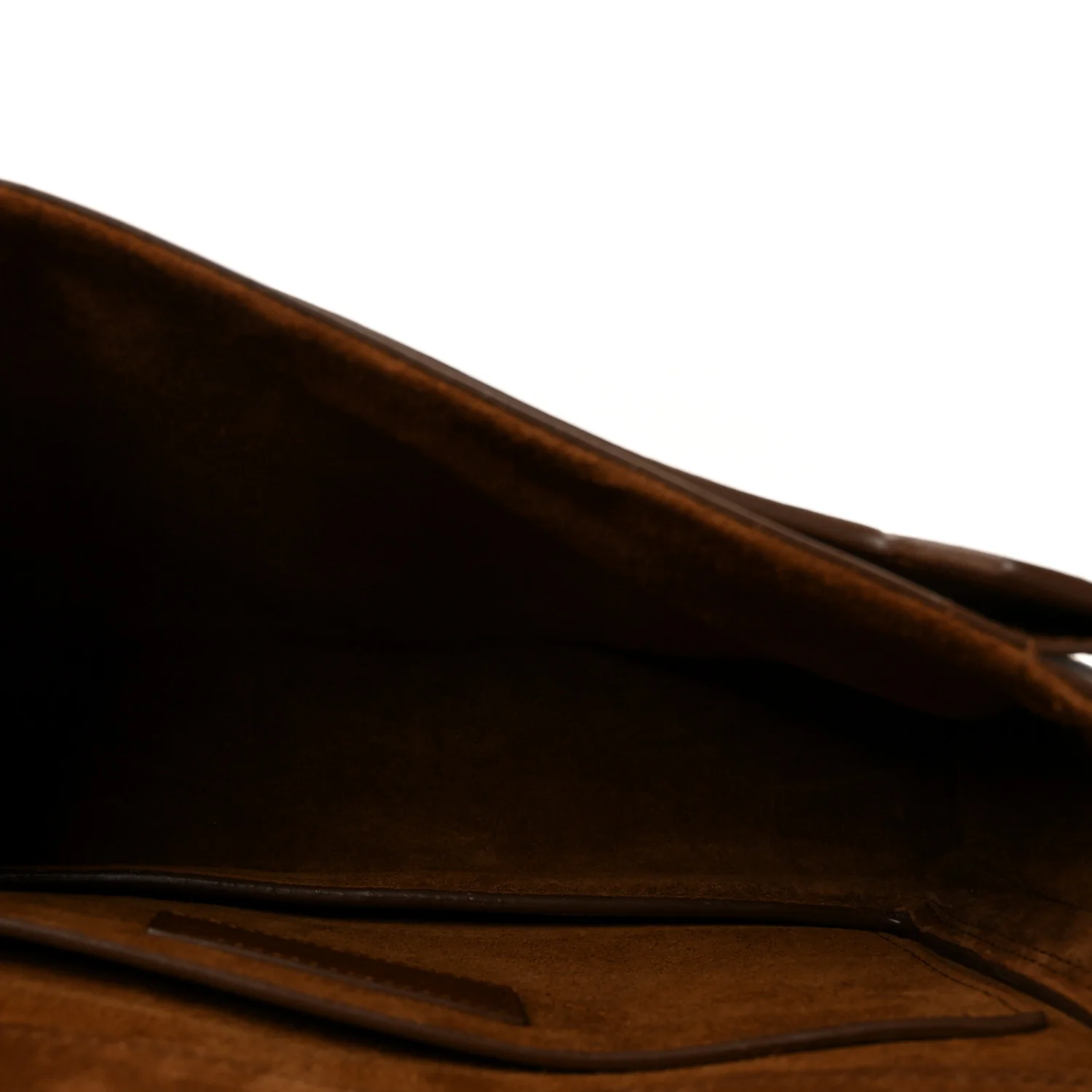 Suede Monogram Book Bag Brown - Image 5