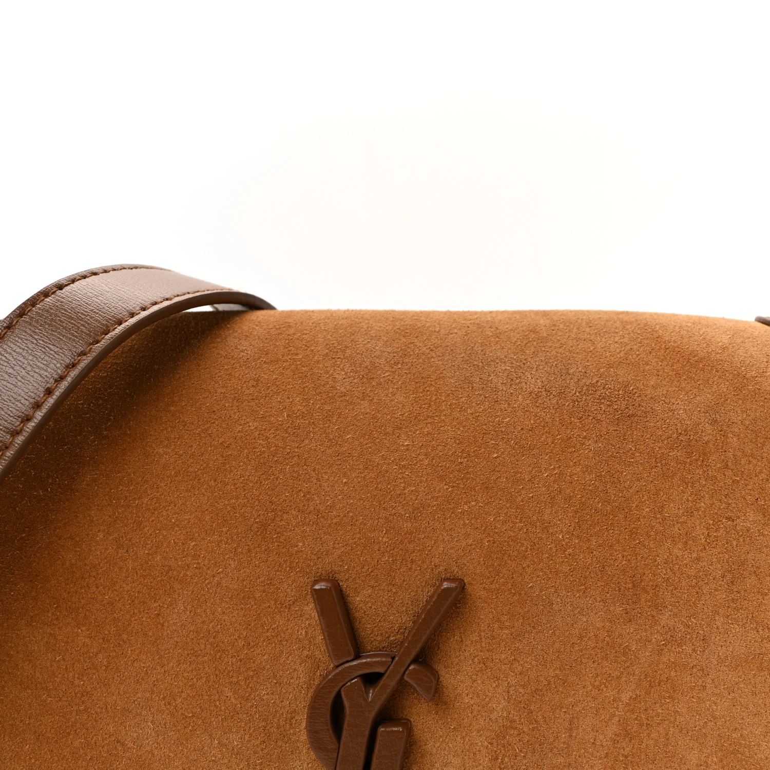 Suede Monogram Book Bag Brown - Image 7