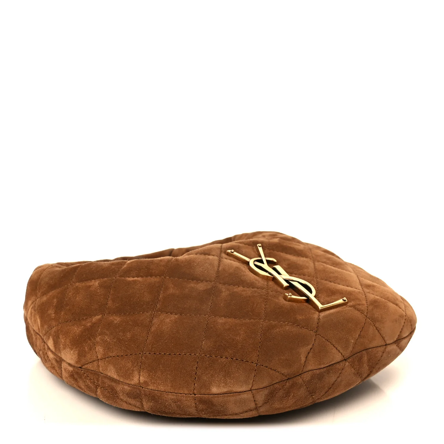 Suede Quilted Icarino Bag Cognac - Image 4