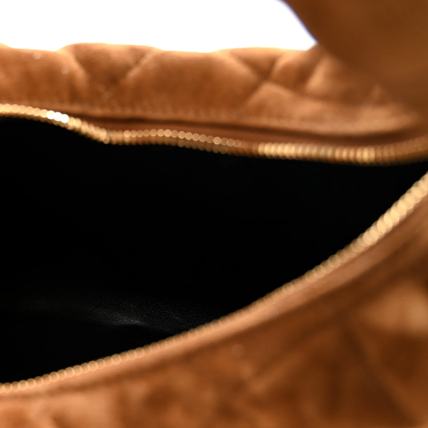 Suede Quilted Icarino Bag Cognac - Image 5