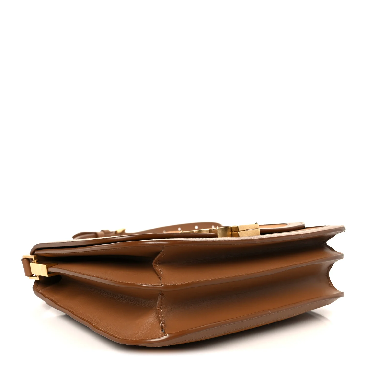 Suede Smooth Calfskin Monogram Medium Solferino Soft Satchel Cinnamon - Image 4