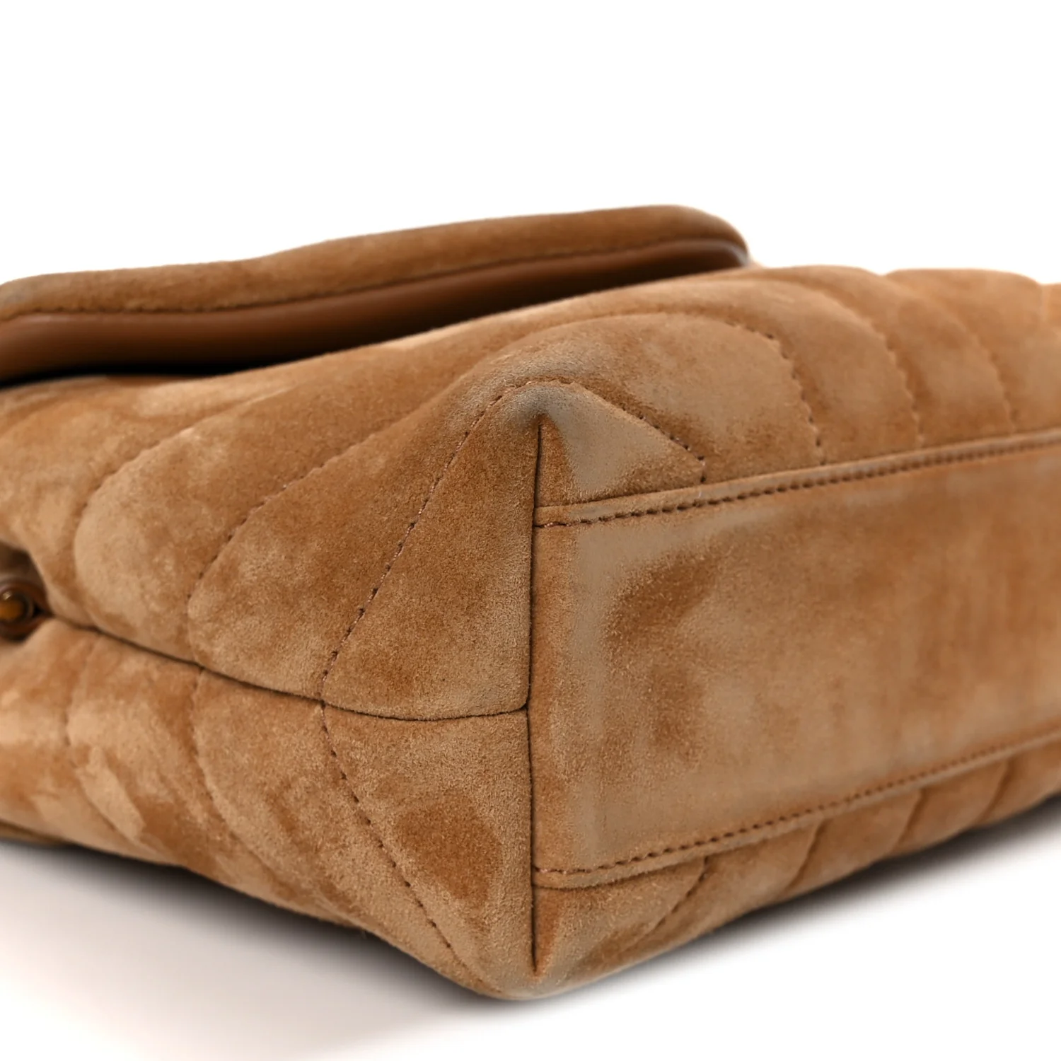 Suede Toy Loulou Shoulder Bag Cinnamon - Image 10