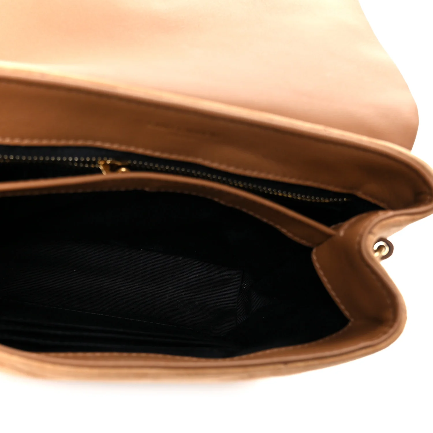 Suede Toy Loulou Shoulder Bag Cinnamon - Image 5