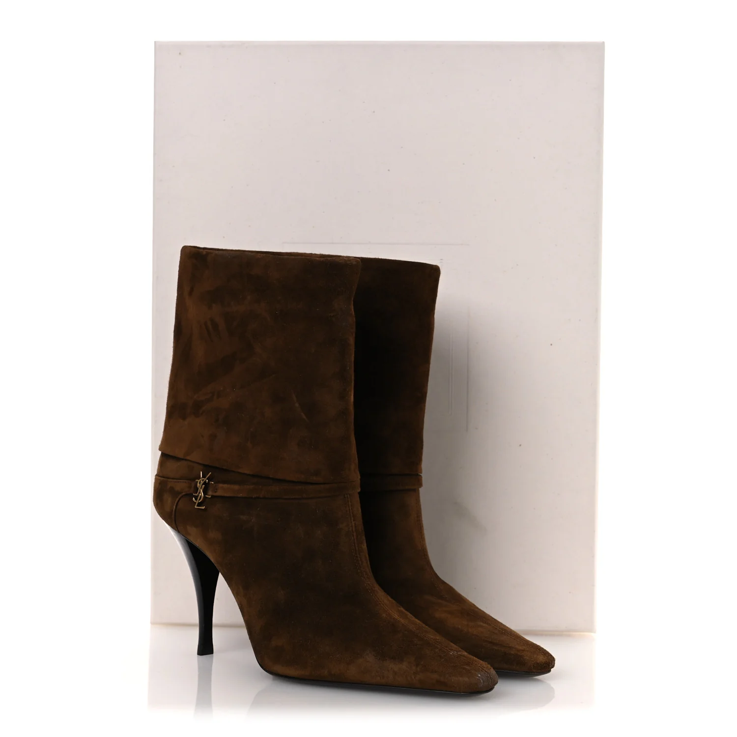 Suede Vicky 90 Booties 36 Land - Image 11