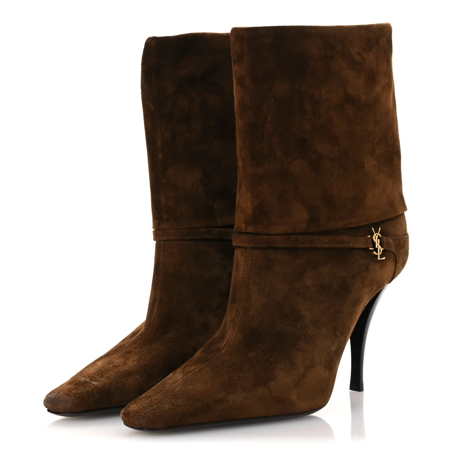 Suede Vicky 90 Booties 36 Land - Image 4