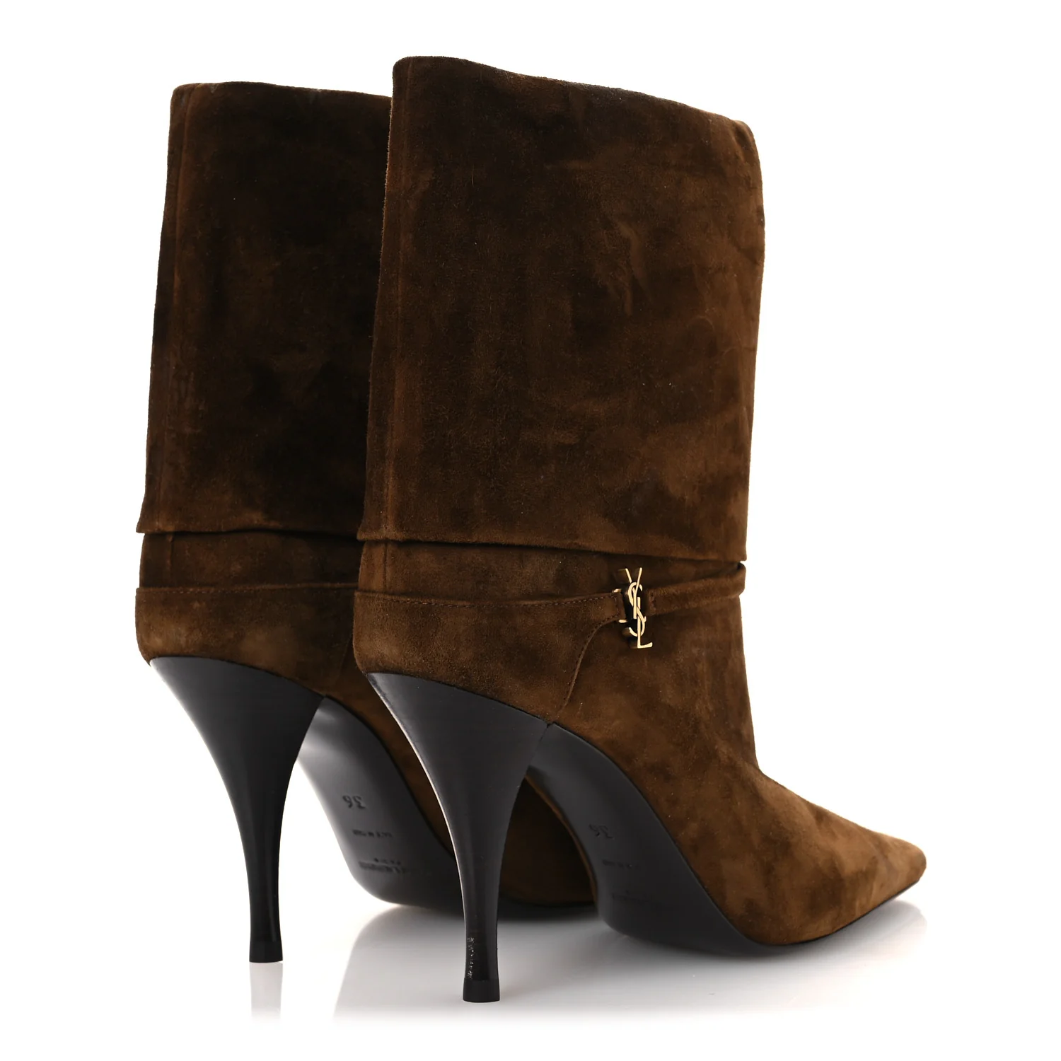 Suede Vicky 90 Booties 36 Land - Image 5