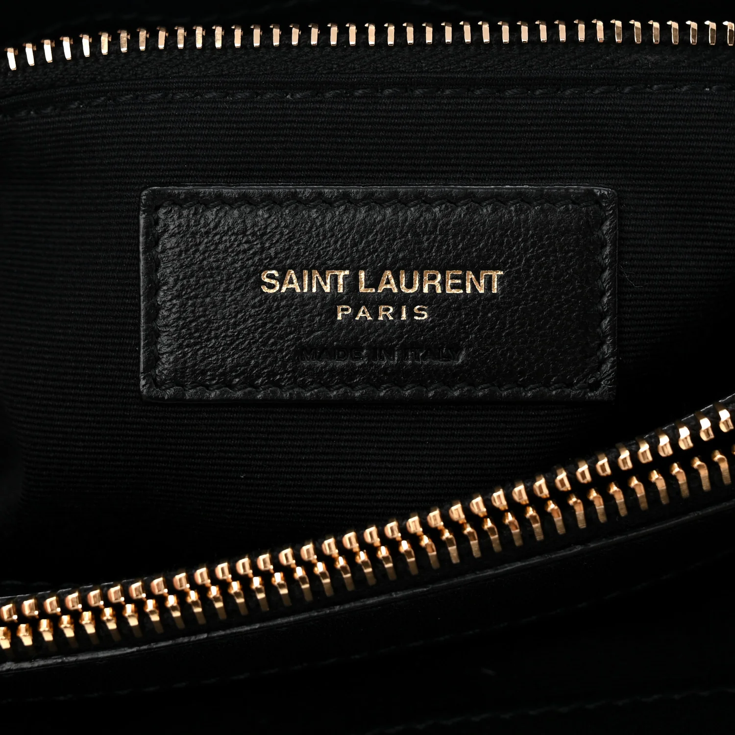 Suede Y Quilted Monogram Medium Loulou Chain Satchel Black - Image 10