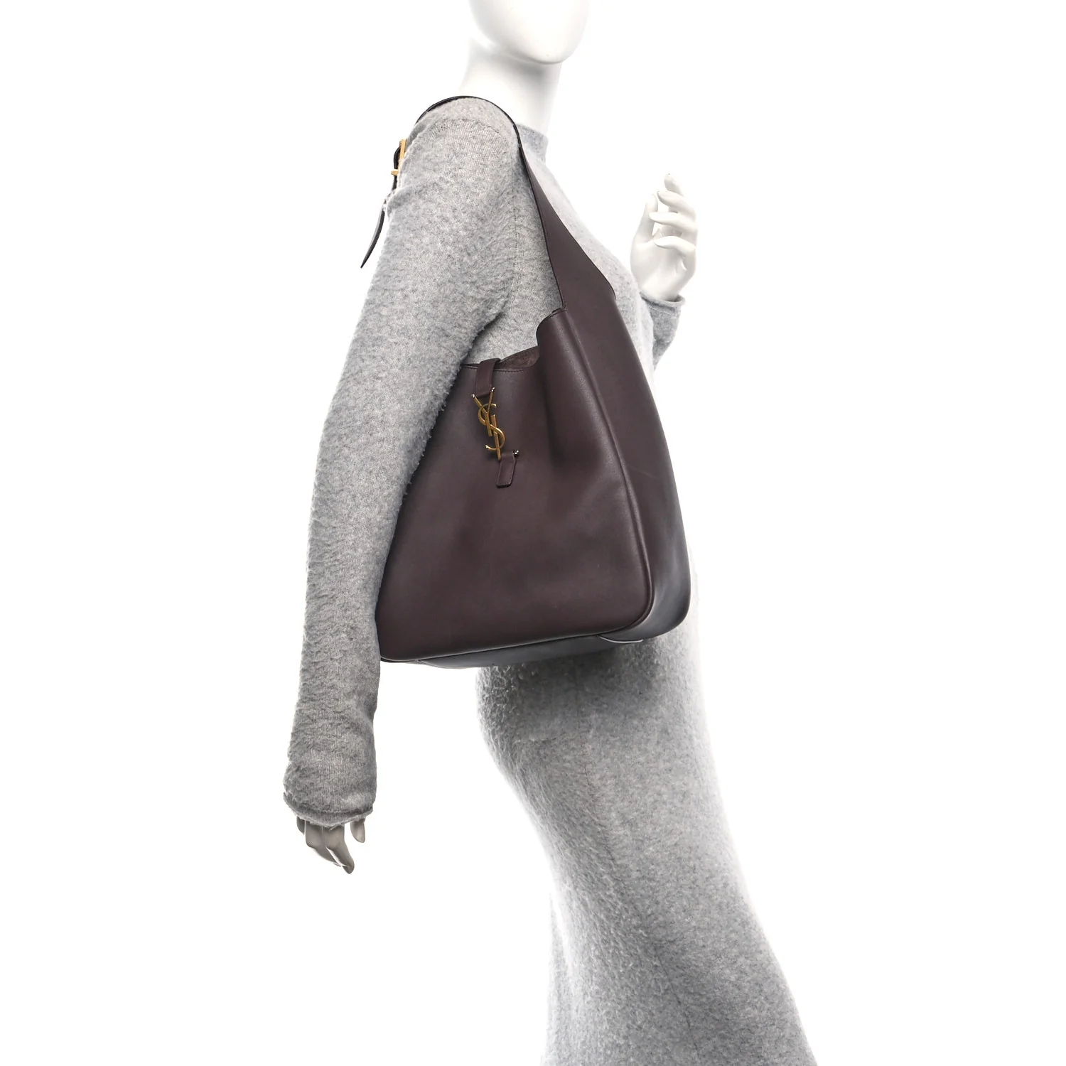 Supple Calfskin Large Le 5 A 7 Soft Hobo Raisin - Image 2