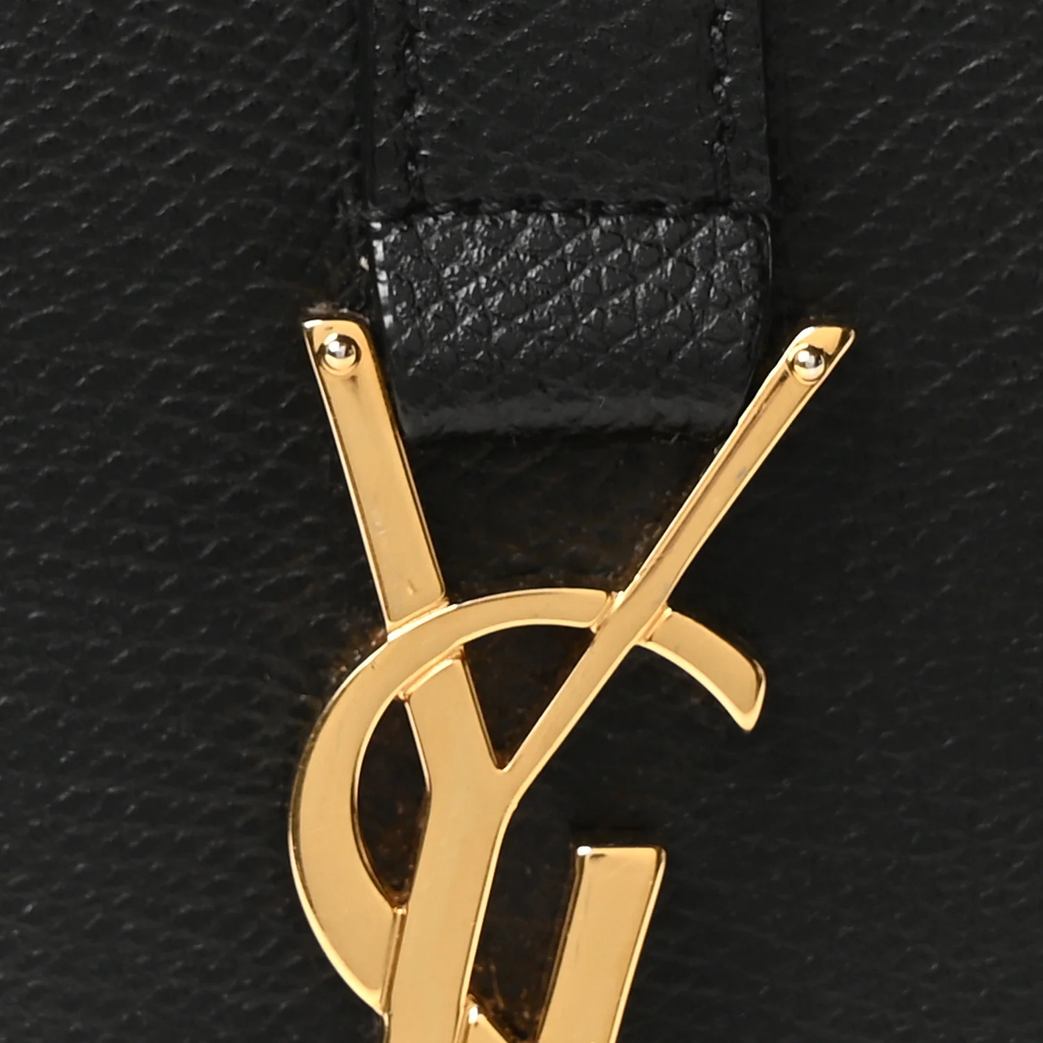 Textured Calfskin Medium Classic Monogram Universite Bag Black - Image 7