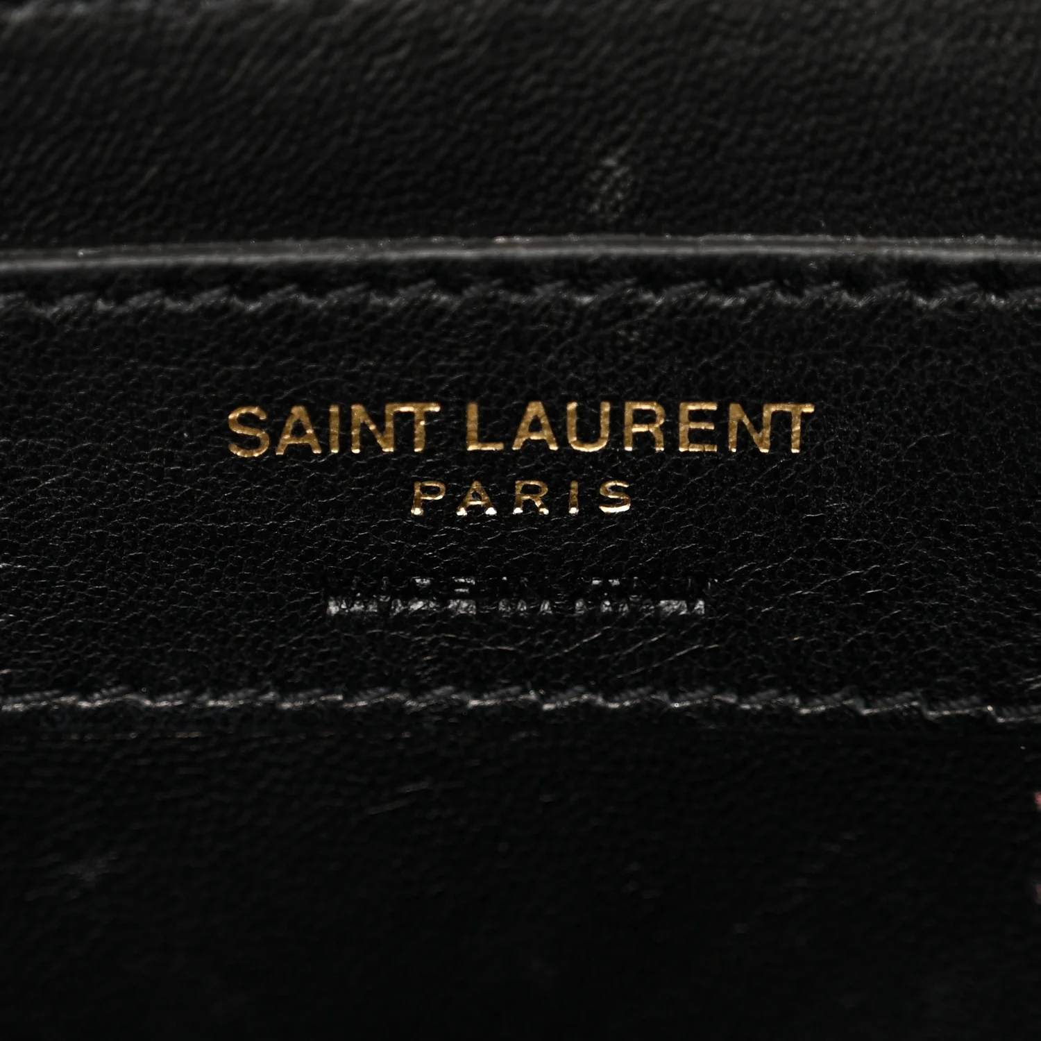 Textured Metallic Calfskin Classic Monogram Cassandre Clutch Pale Gold - Image 6