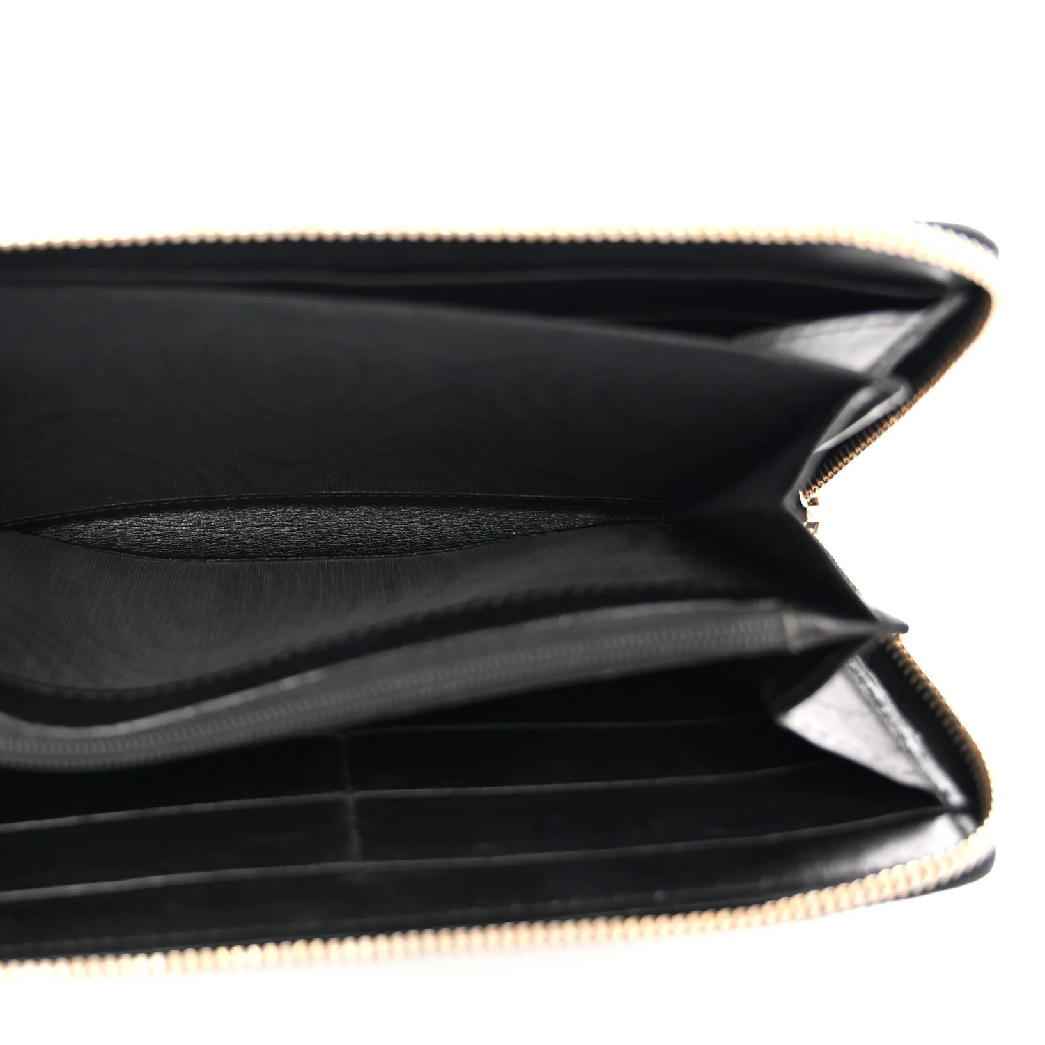 Textured Patent Monogram Belle De Jour Zip Around Wallet Black - Image 5