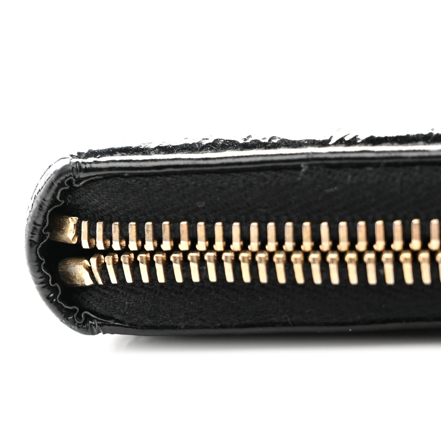 Textured Patent Monogram Belle De Jour Zip Around Wallet Black - Image 8