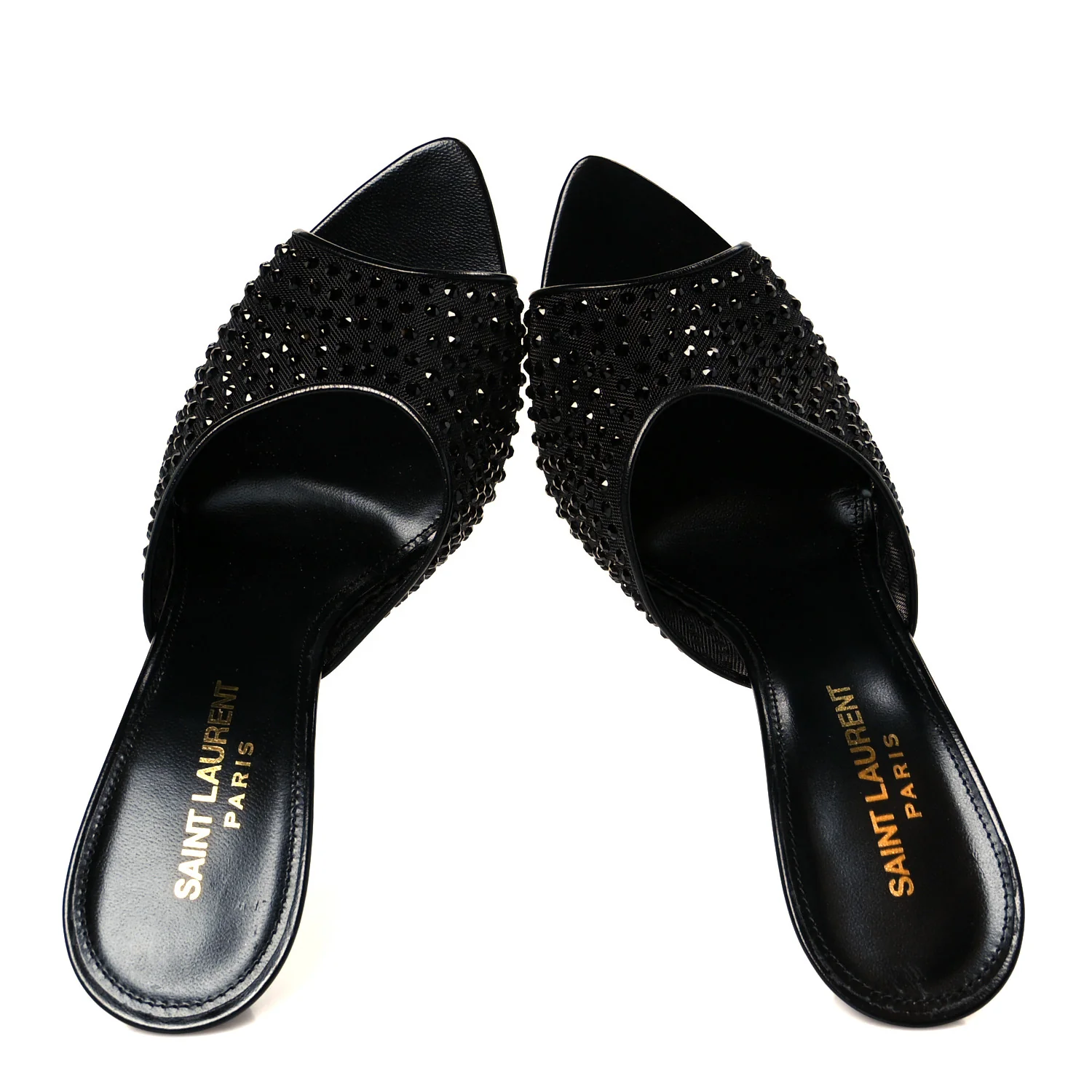 Tulle Strass Gippy 110 Mule Sandals 37.5 Black - Image 2