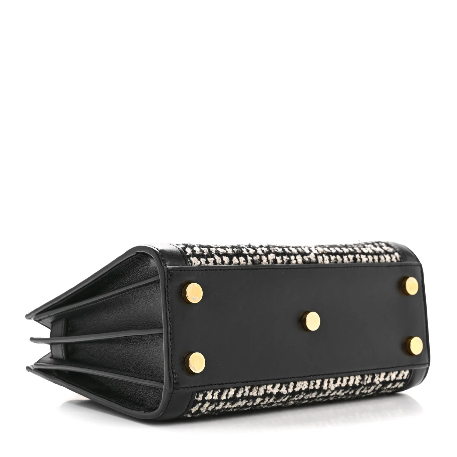Tweed Houndstooth Nano Sac De Jour Black - Image 3