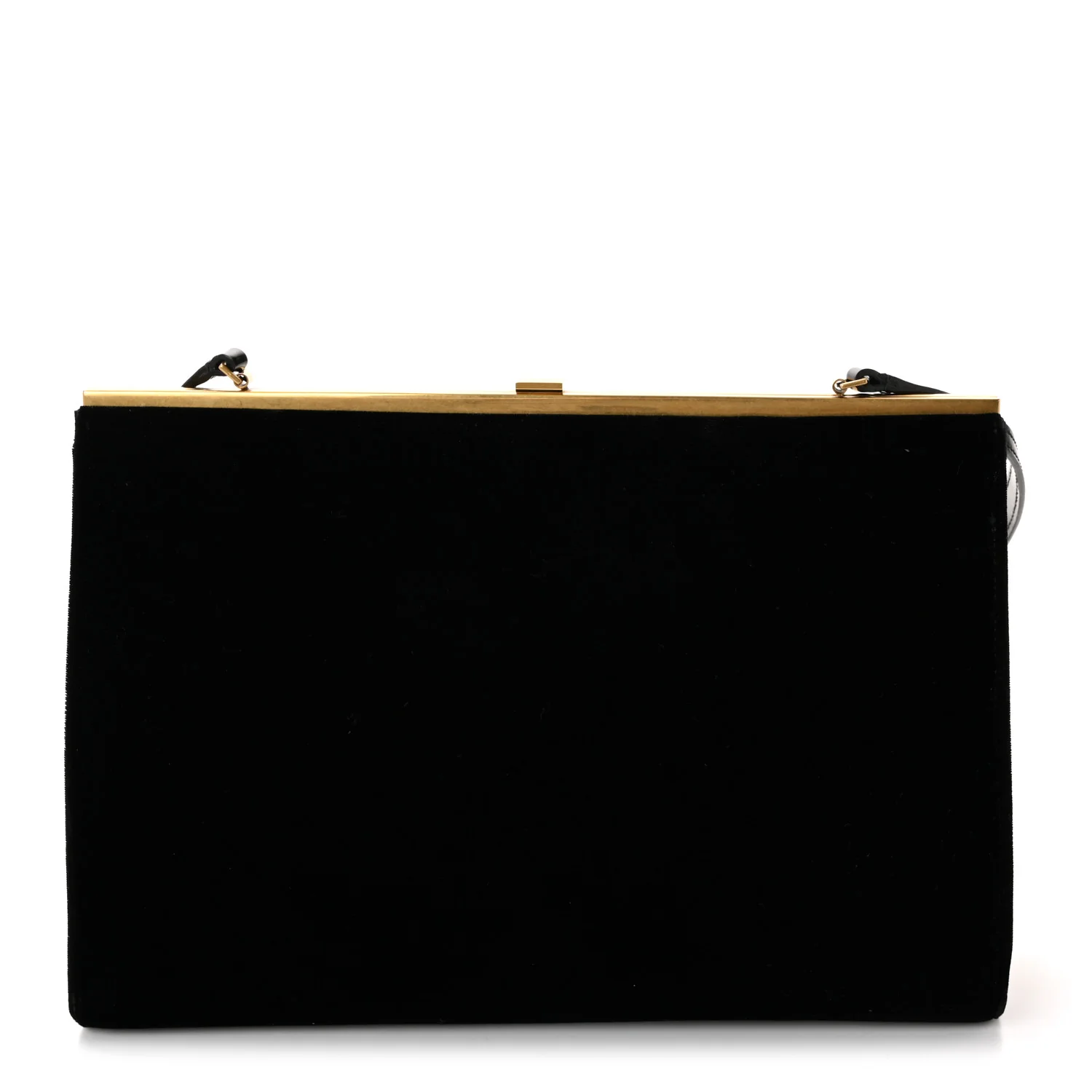 Velvet Large Le Anne-Marie Shoulder Bag Black