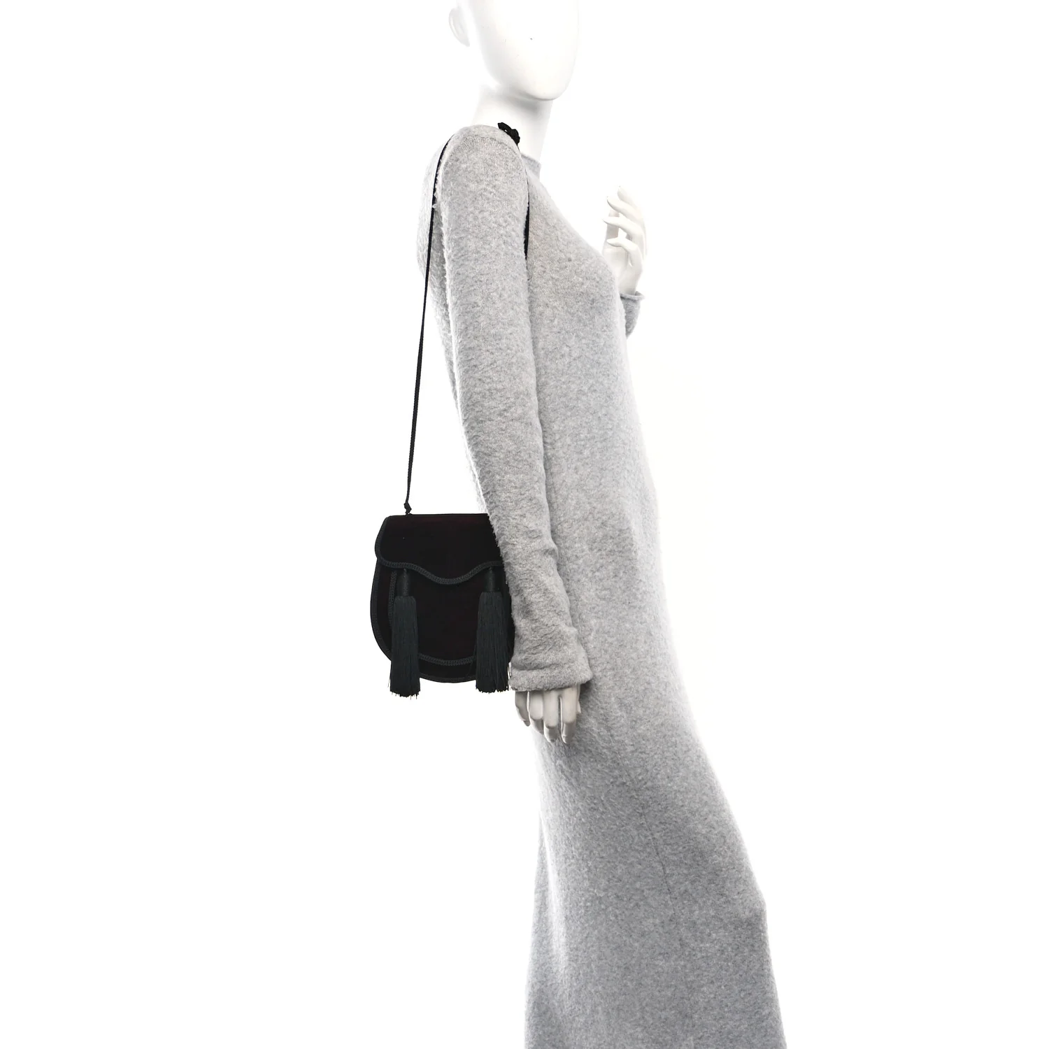 Velvet Opium 2 Crossbody Bag Bordeaux Black - Image 3