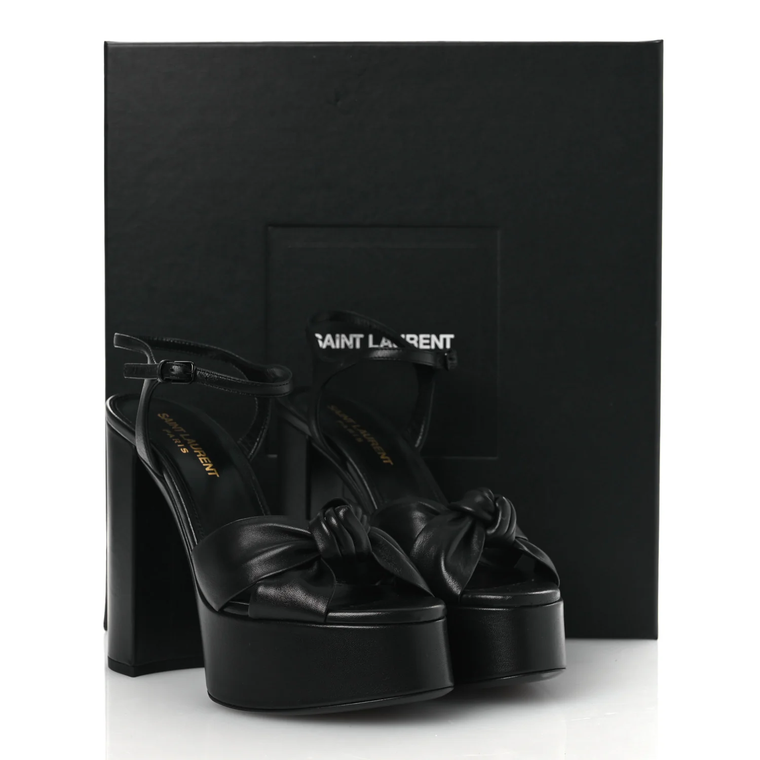 Vendome Bianca 85 Platform Sandals 36.5 Black - Image 12