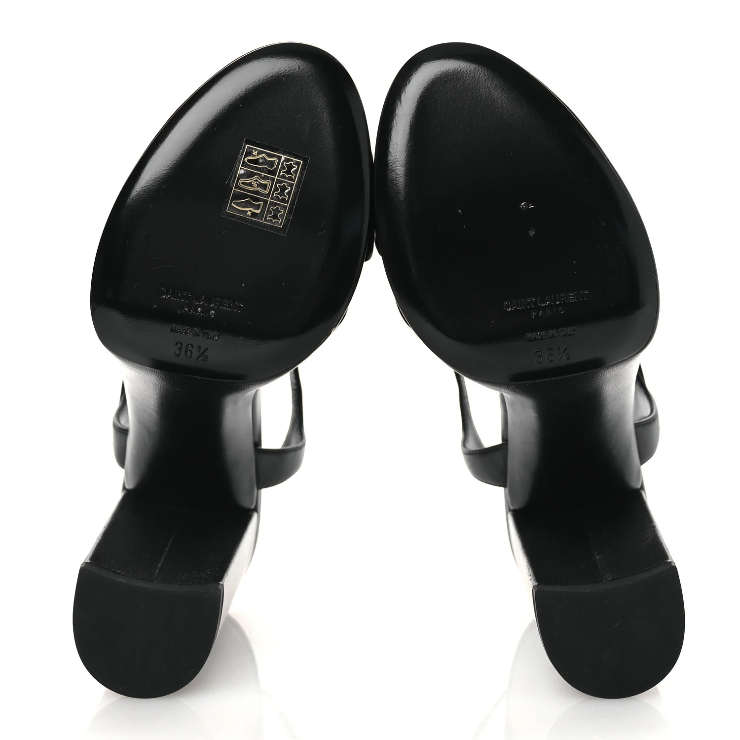 Vendome Bianca 85 Platform Sandals 36.5 Black - Image 7